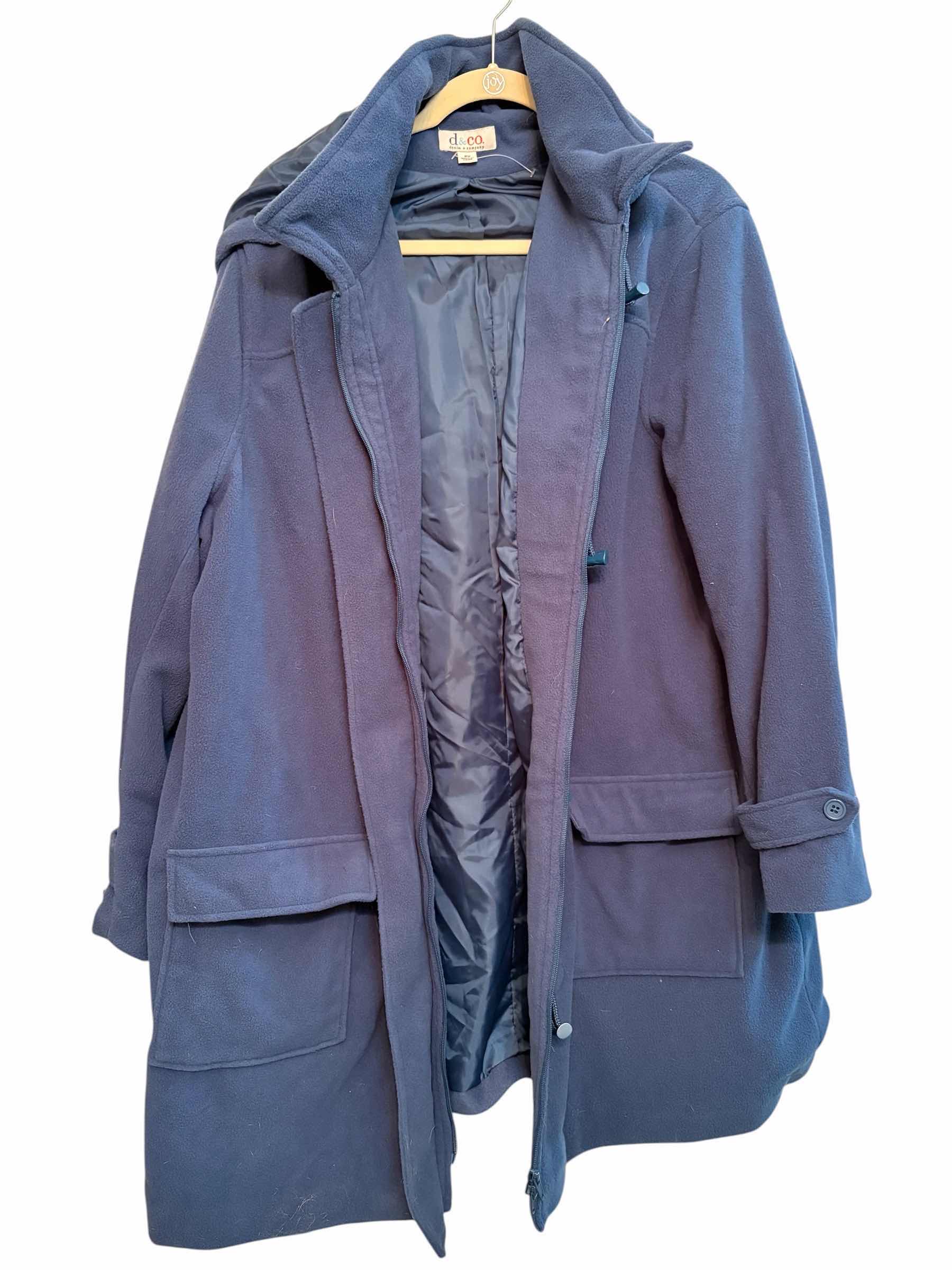 Photo 1 of DENIM AND COMPANY FLEECE TRENCH COAT WOMENS SIZE 2XL