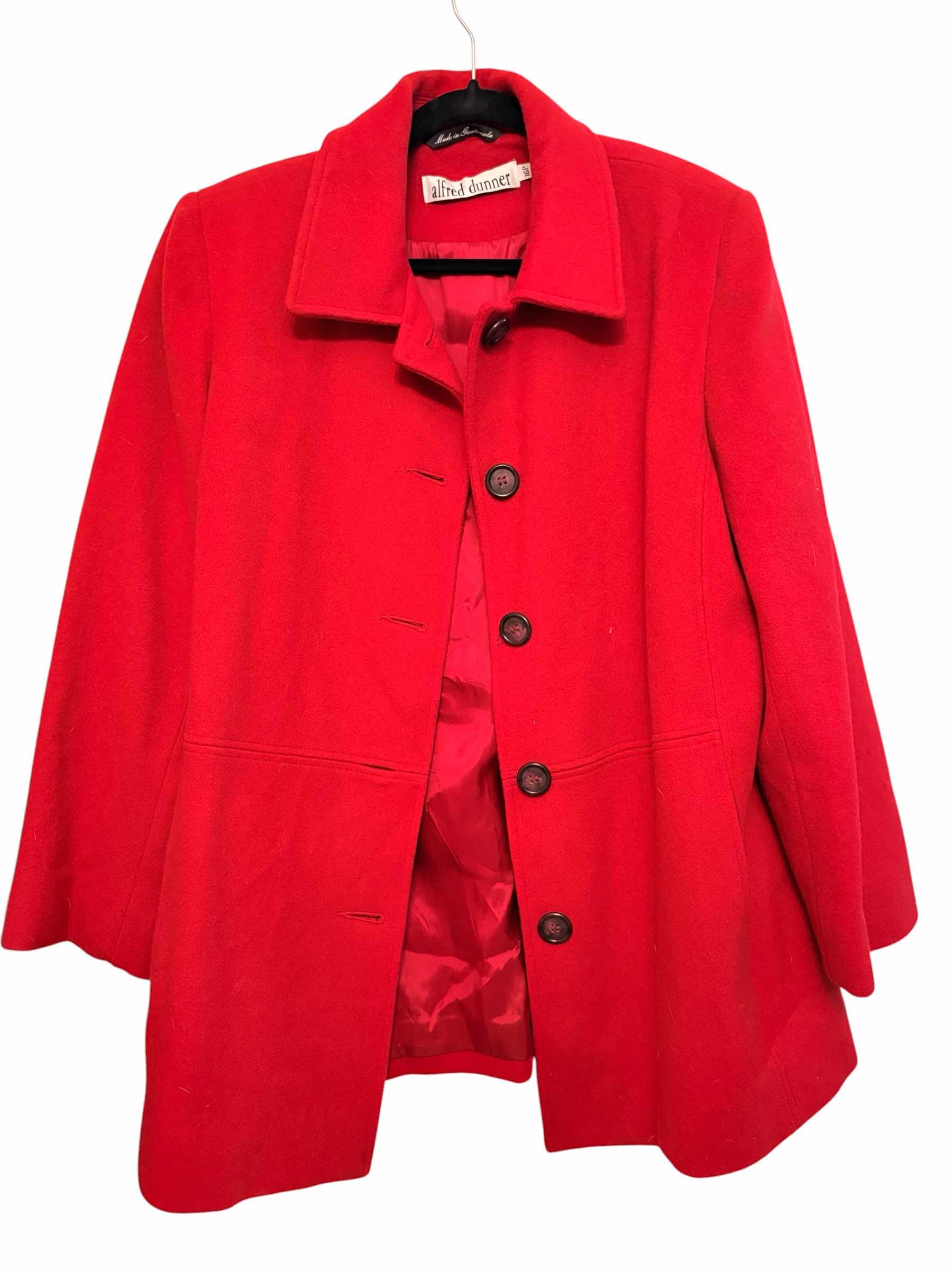 Photo 1 of ALFRED DUNNER WOOL COAT WOMENS SIZE 16P