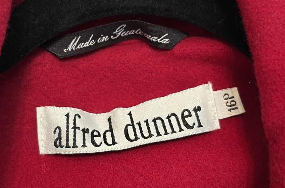 Photo 1 of ALFRED DUNNER WOOL COAT WOMENS SIZE 16P