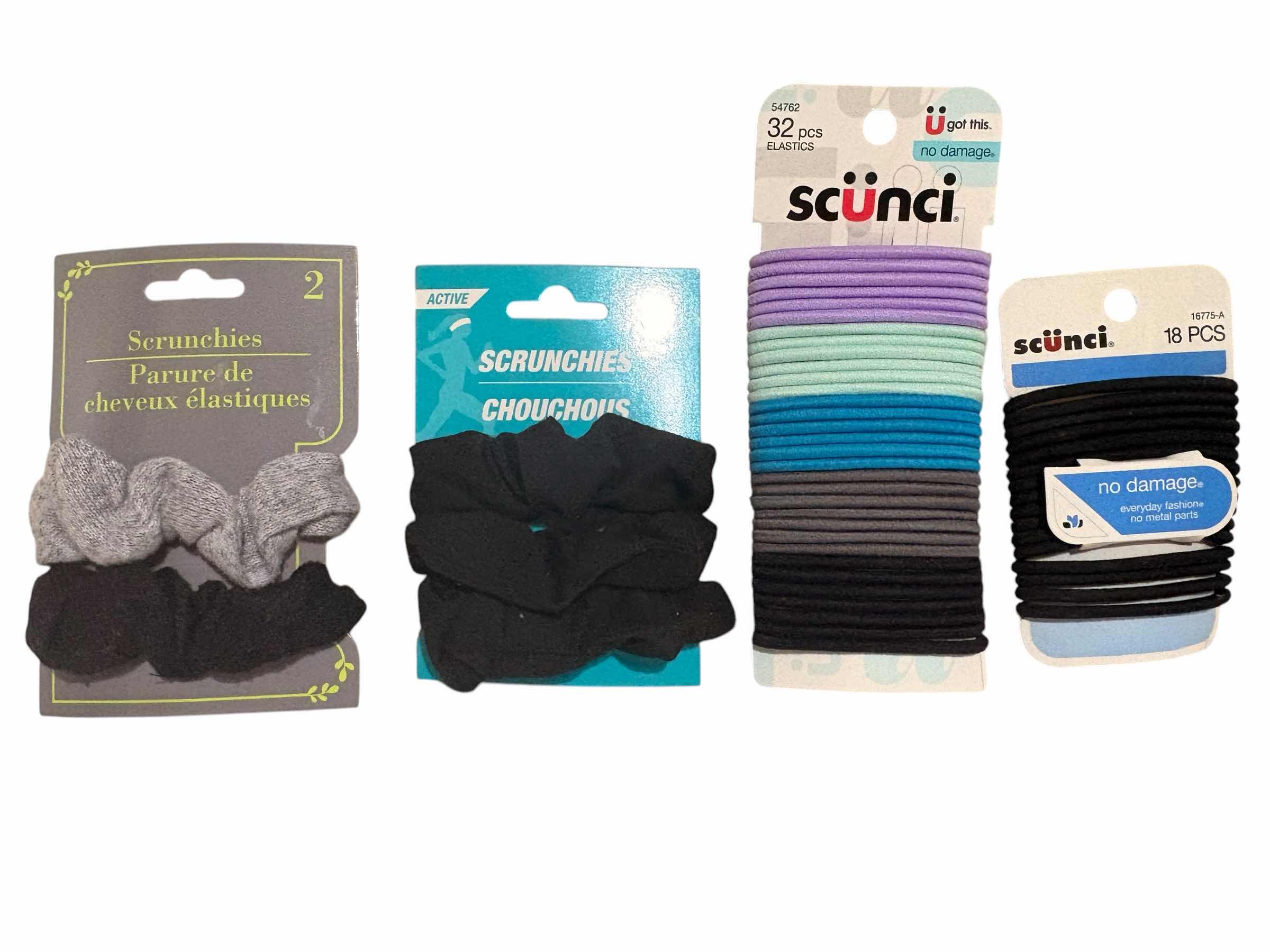 Photo 1 of (4) HAIR TIES AND SCRUNCHIES