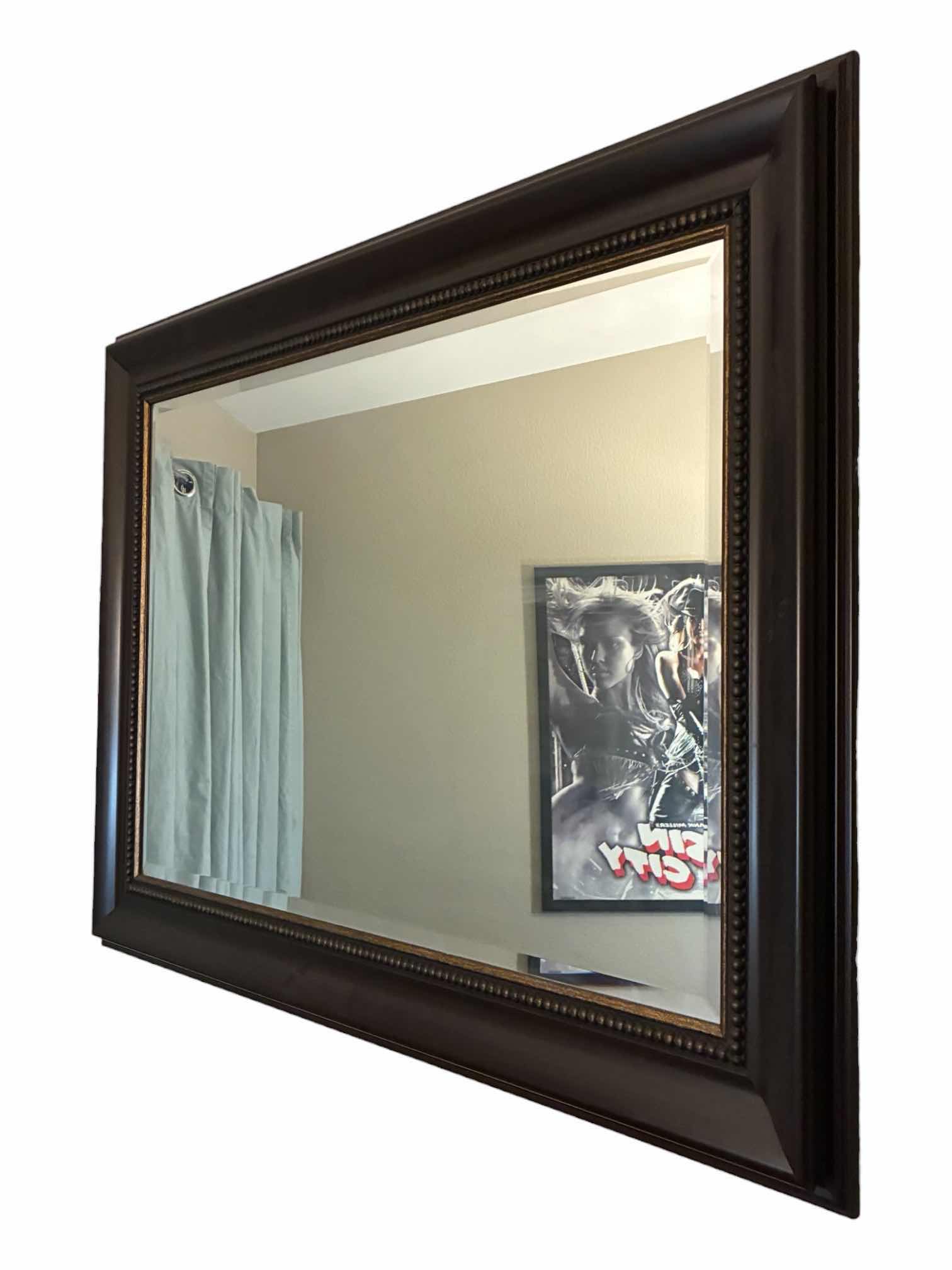 Photo 1 of CHERRY WOOD FRAMED MIRROR 44“ X 32“