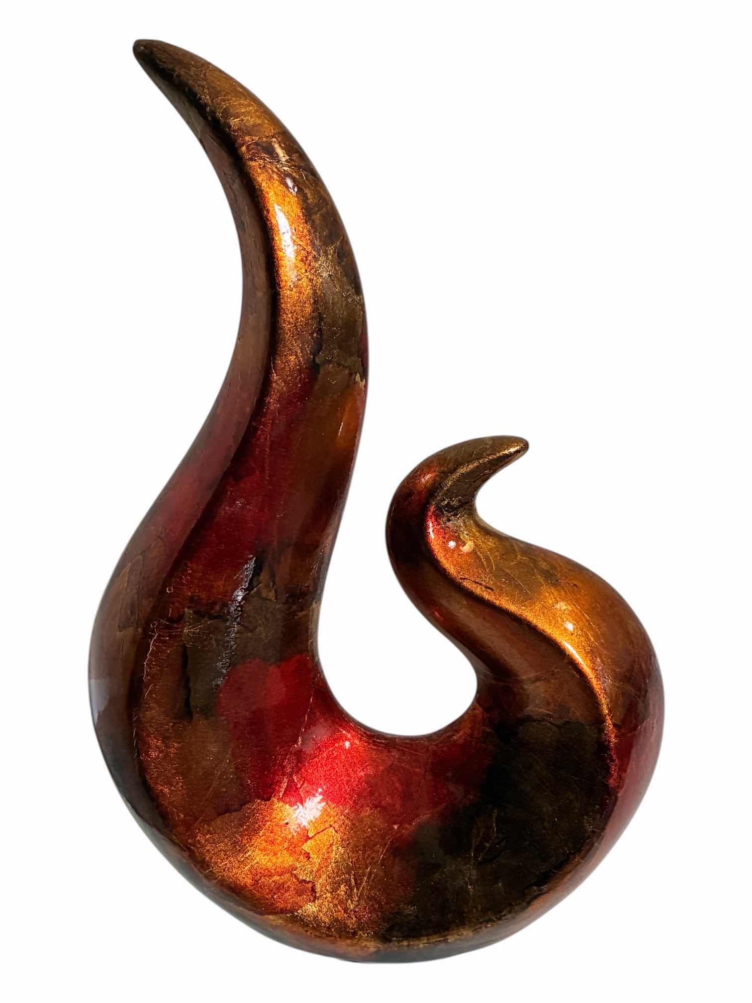 Photo 1 of FLAME CERAMIC SCULPTURE 9” x 4” H14”