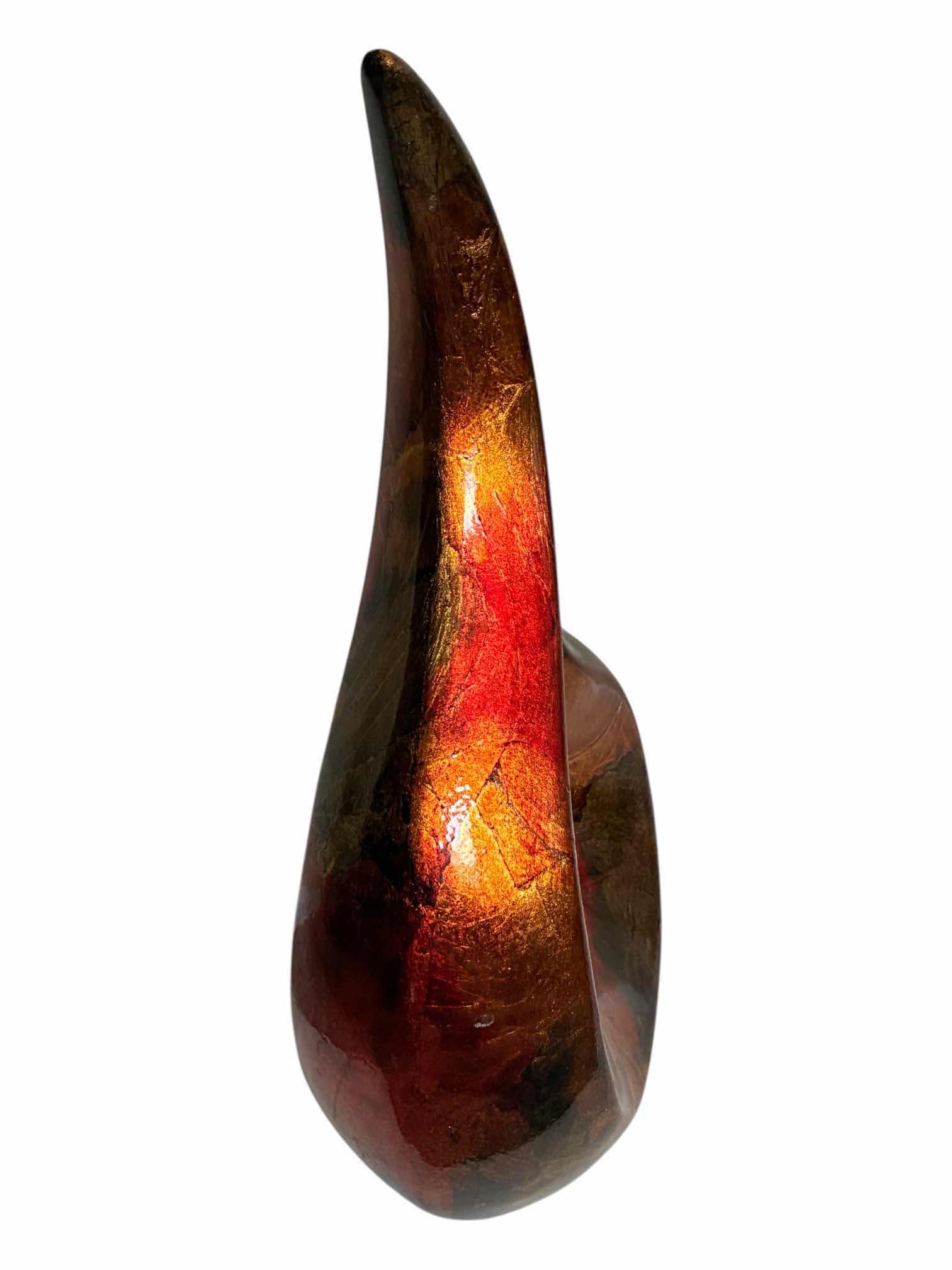 Photo 1 of FLAME CERAMIC SCULPTURE 9” x 4” H14”