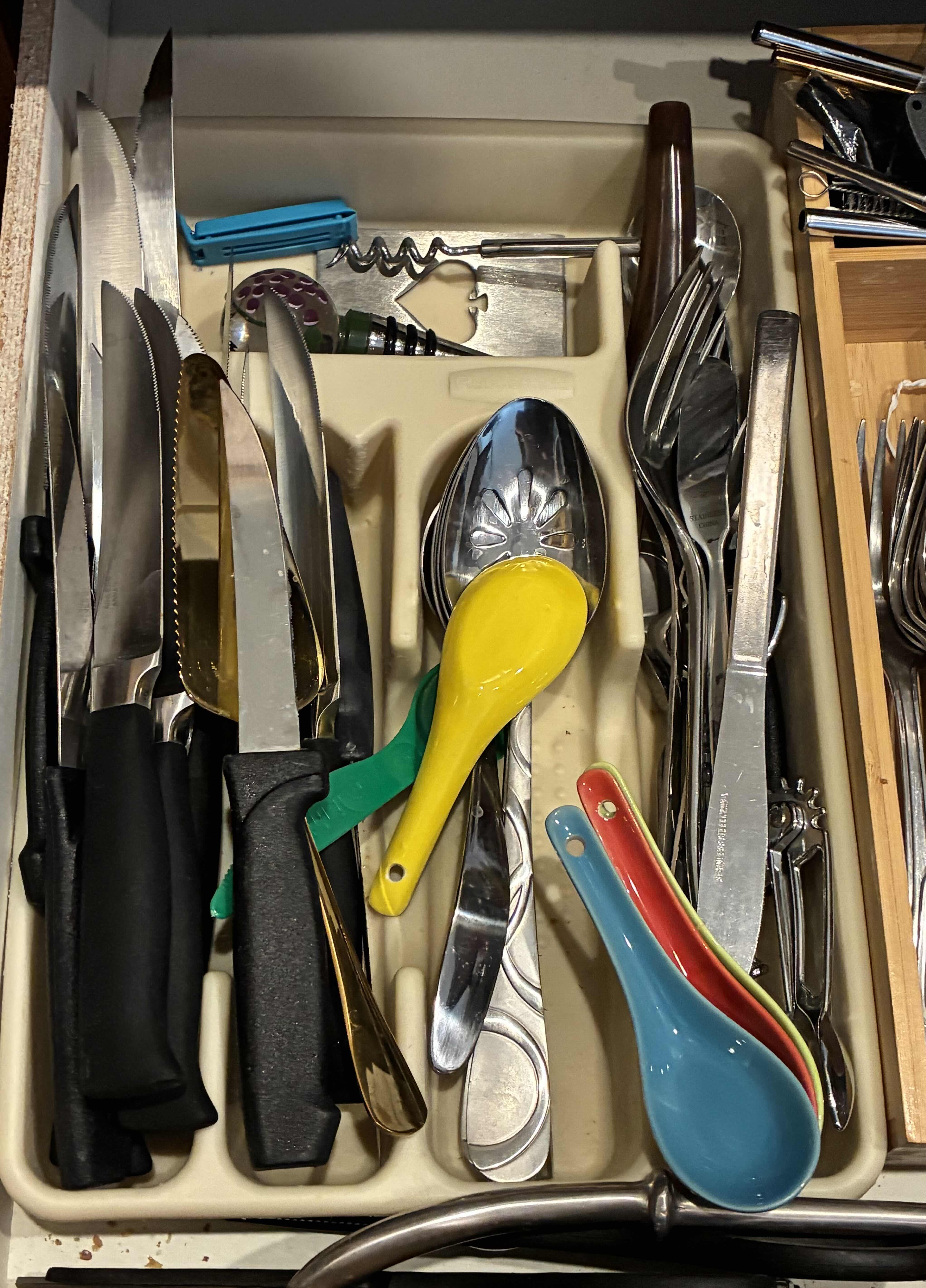 Photo 1 of KITCHEN UTENSILS, CUTLERY & FLATWARE W CADDIES