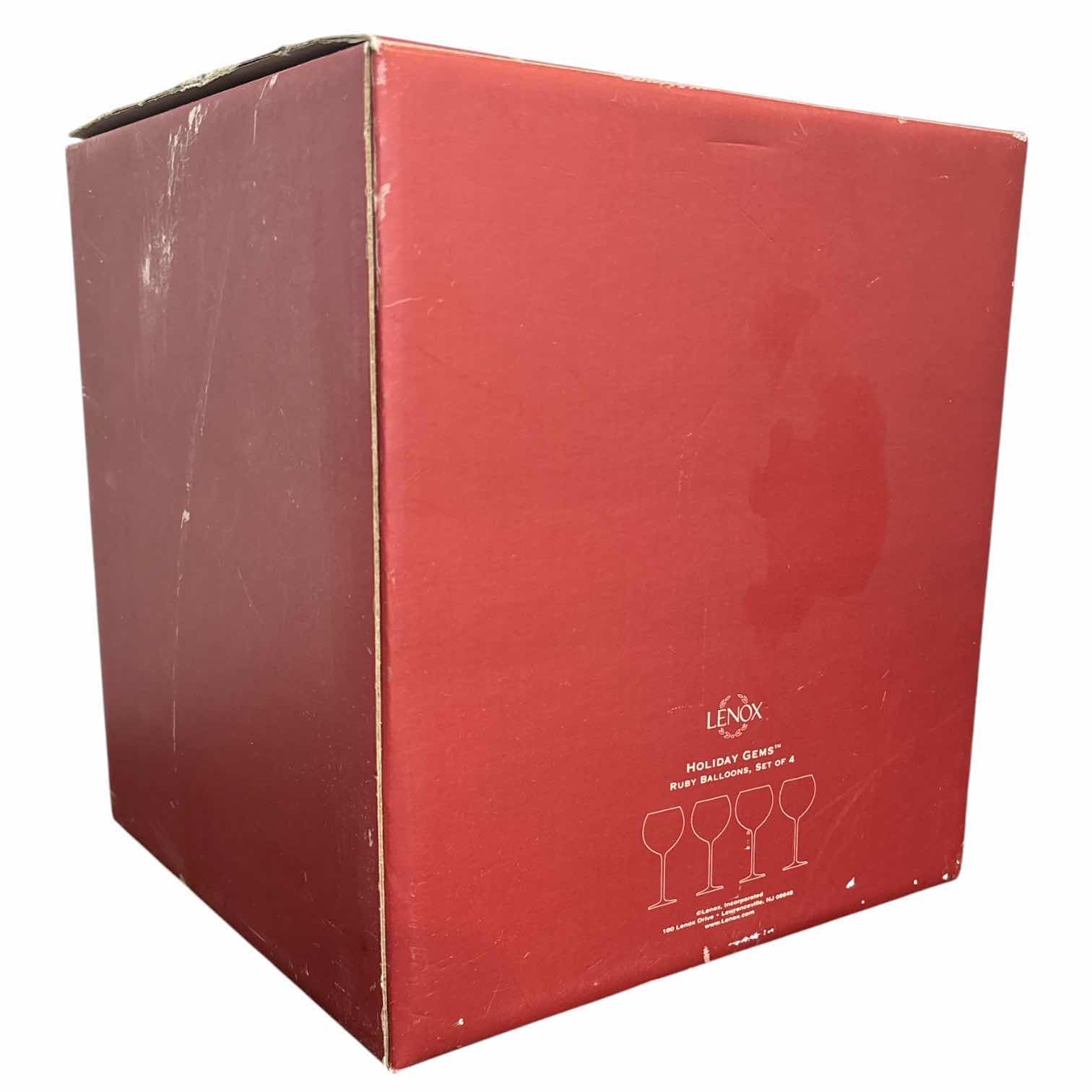 Photo 1 of VINTAGE LENOX FOR THE HOLIDAYS- HOLIDAYS GEMS RUBY BALLOONS, SET OF 4