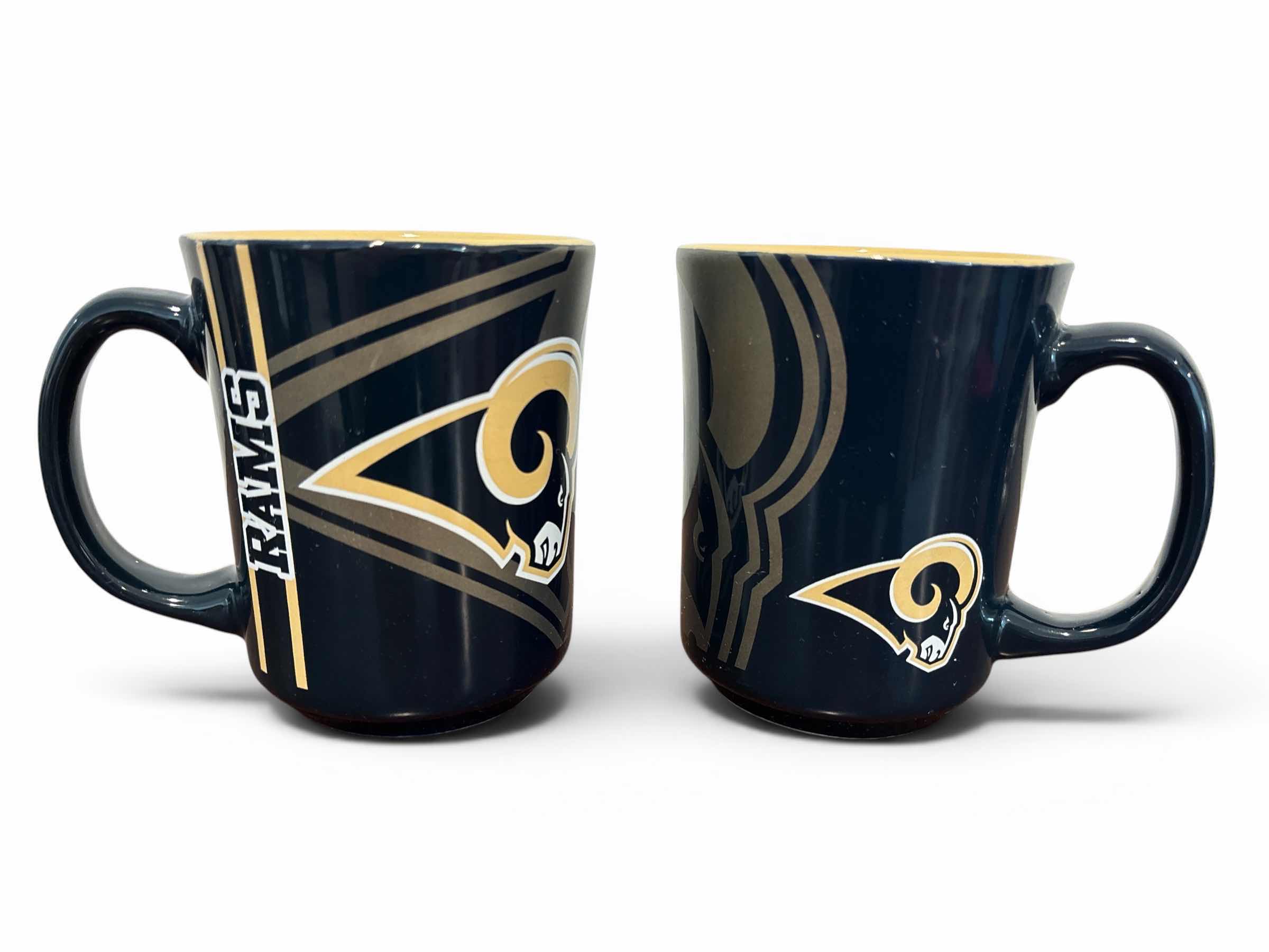 Photo 1 of RAMS FOOTBALL 12 OZ COFFEE MUGS, SET OF 2