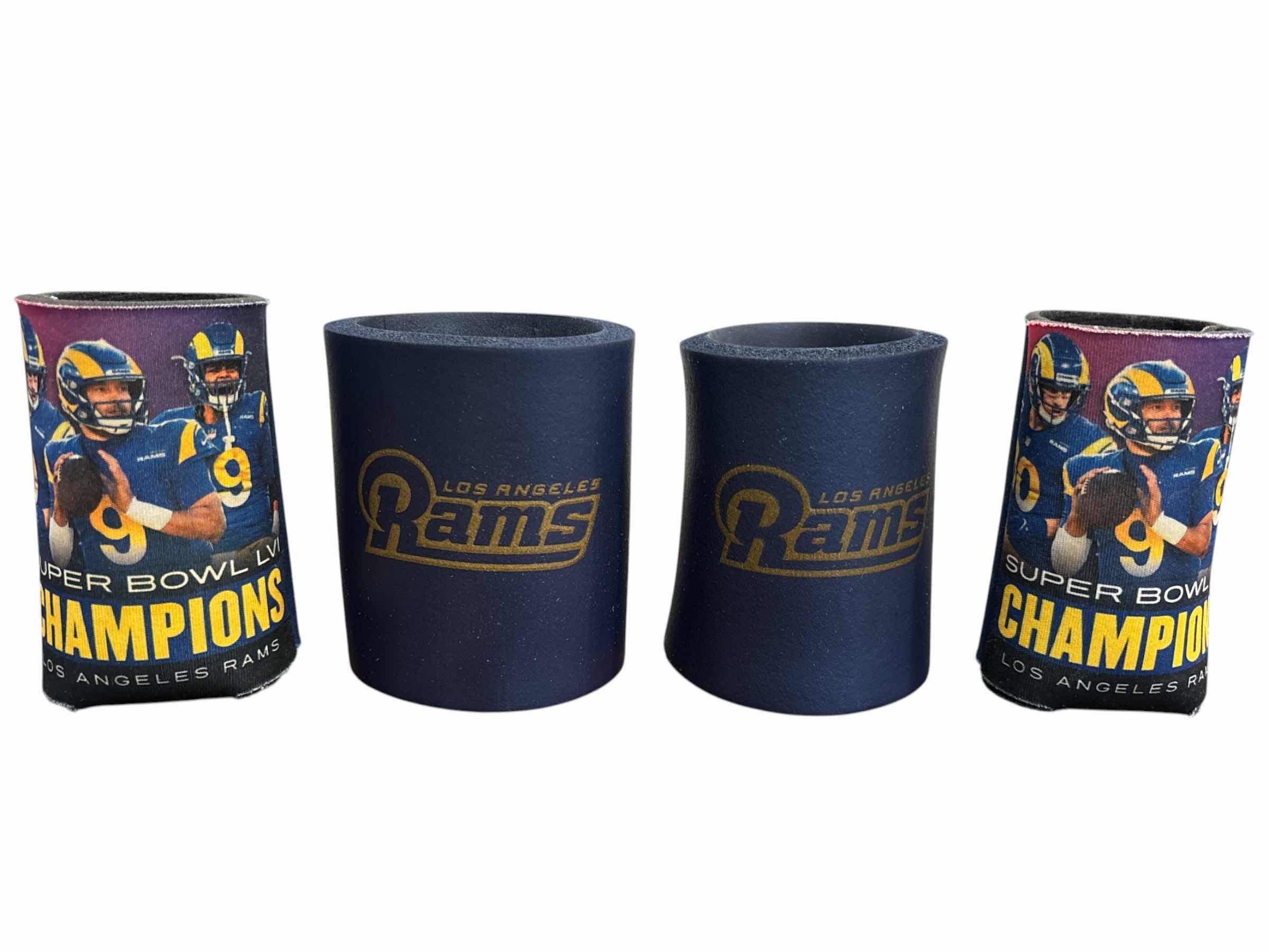 Photo 1 of LOS ANGELES RAMS SNACK TRAY & CAN KOOZIES (4)