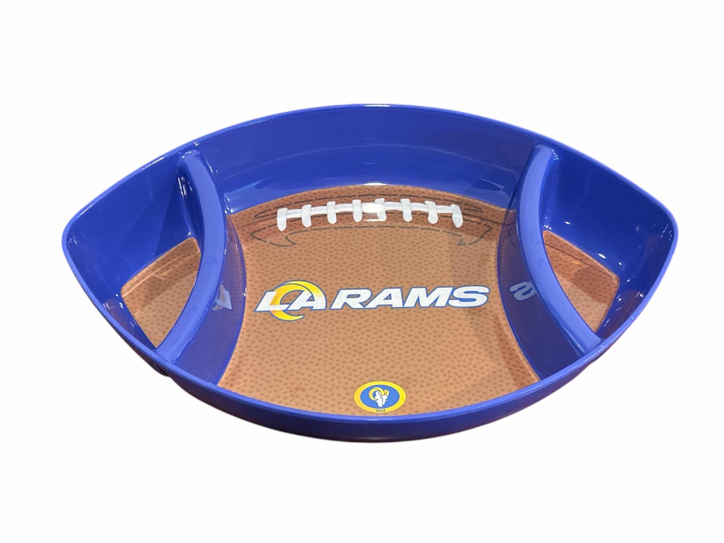 Photo 1 of LOS ANGELES RAMS SNACK TRAY & CAN KOOZIES (4)