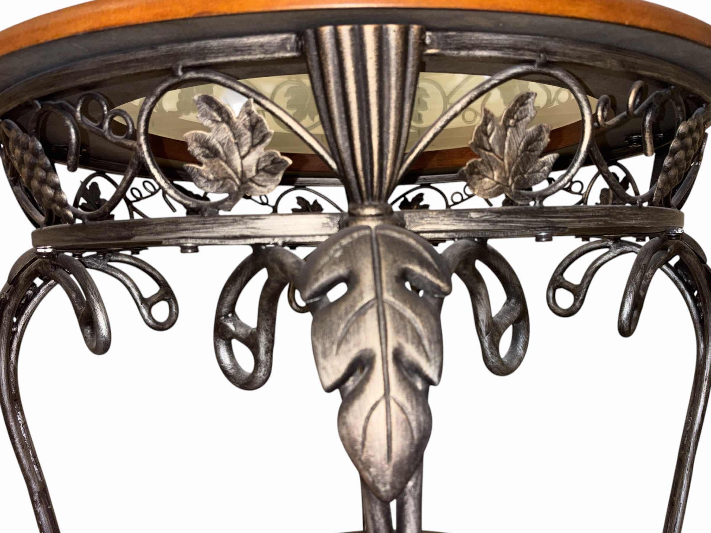 Photo 1 of ASHLEY FURNITURE ROUND GLASS TOP DINING TABLE & 4 CHAIRS 47.75” X 47.75” H30.25”