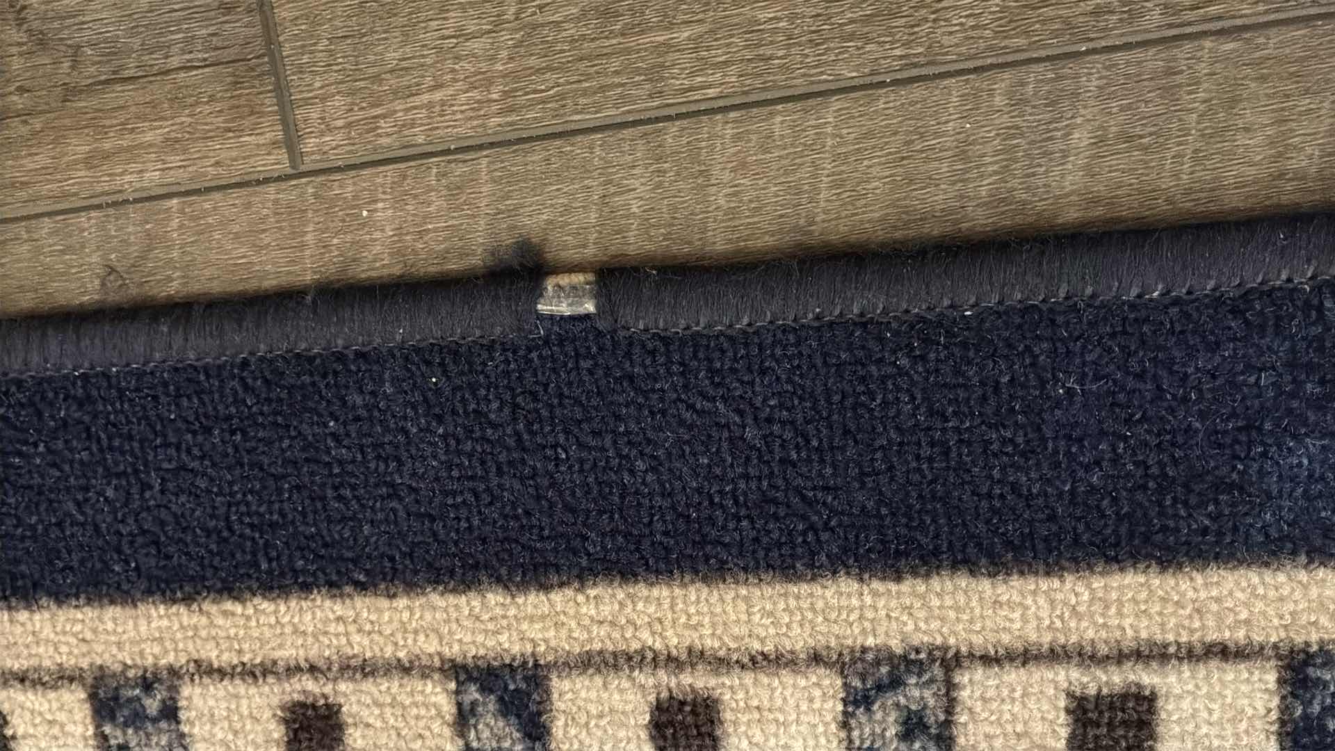 Photo 1 of ANTEP RUGS ALFOMBRAS MODERN BORDERED NAVY BLUE AREA RUG 5’ X 7’ $80