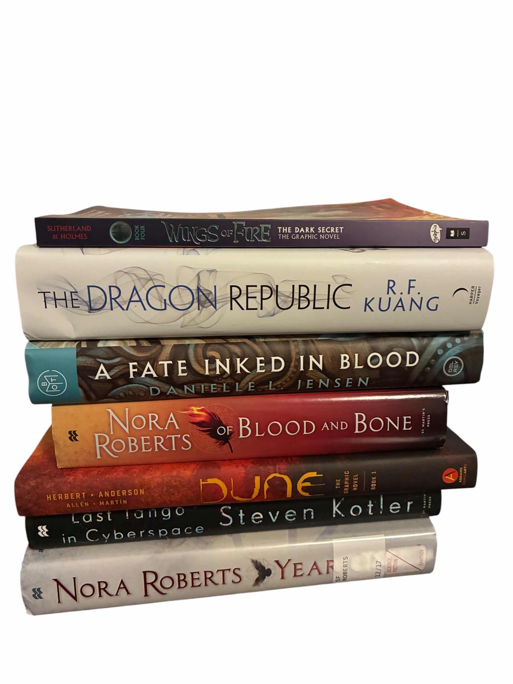 Photo 1 of BOOKS-FANTASY, FICTION, THRILLERS (7)