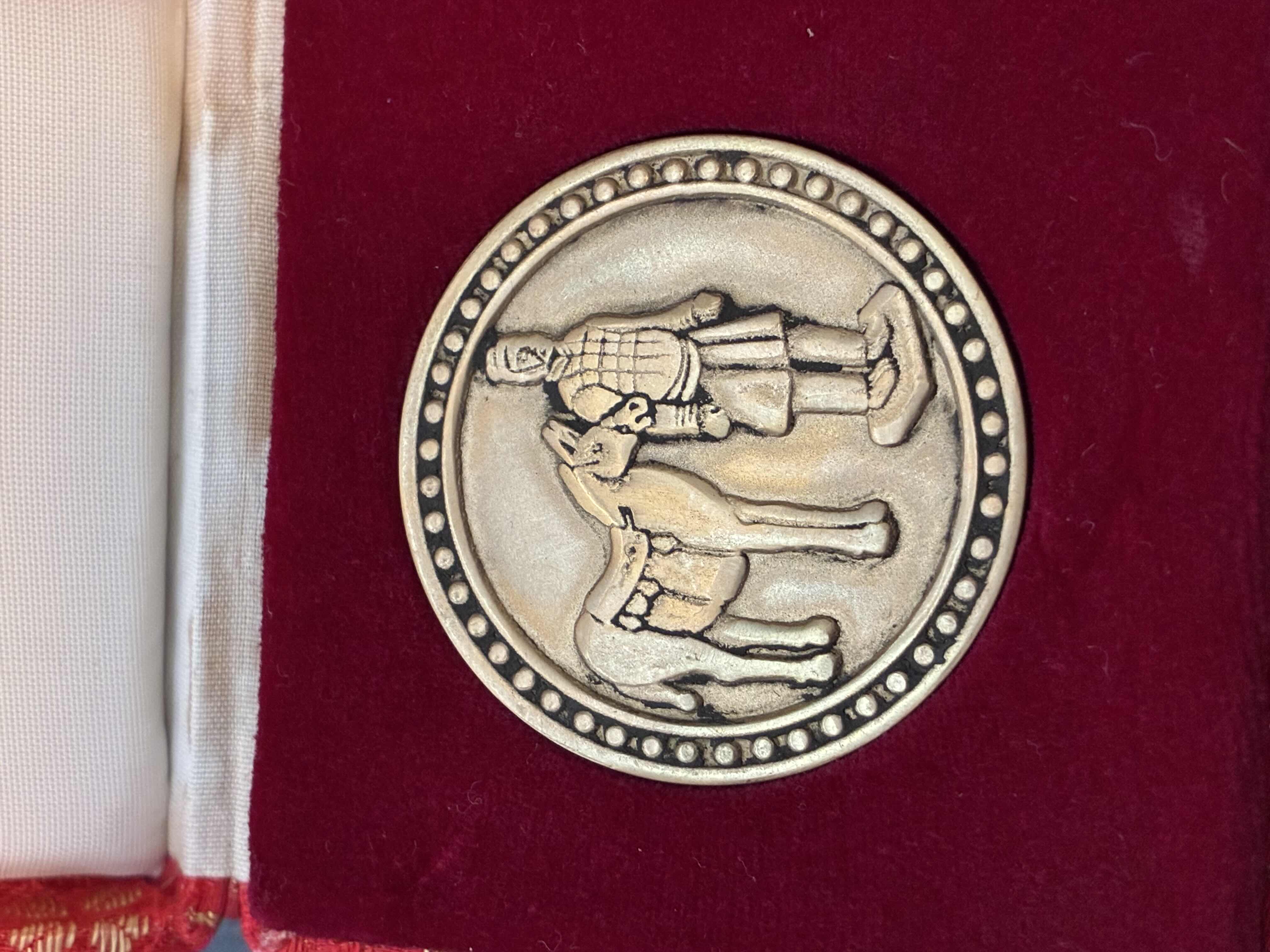 View 1 of ARTS SALON CHINA BRASS COIN W CASE