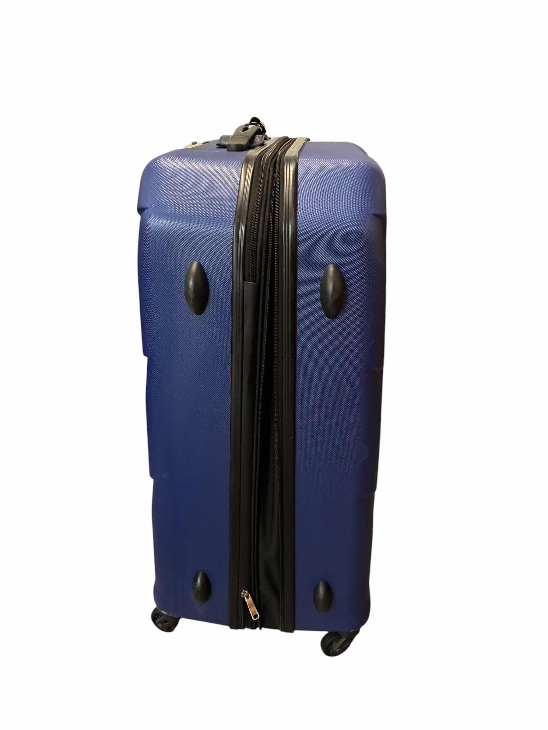 Photo 1 of SAMSONITE BLUE HARDSHELL ROLLING LUGGAGE CHECK BACK
