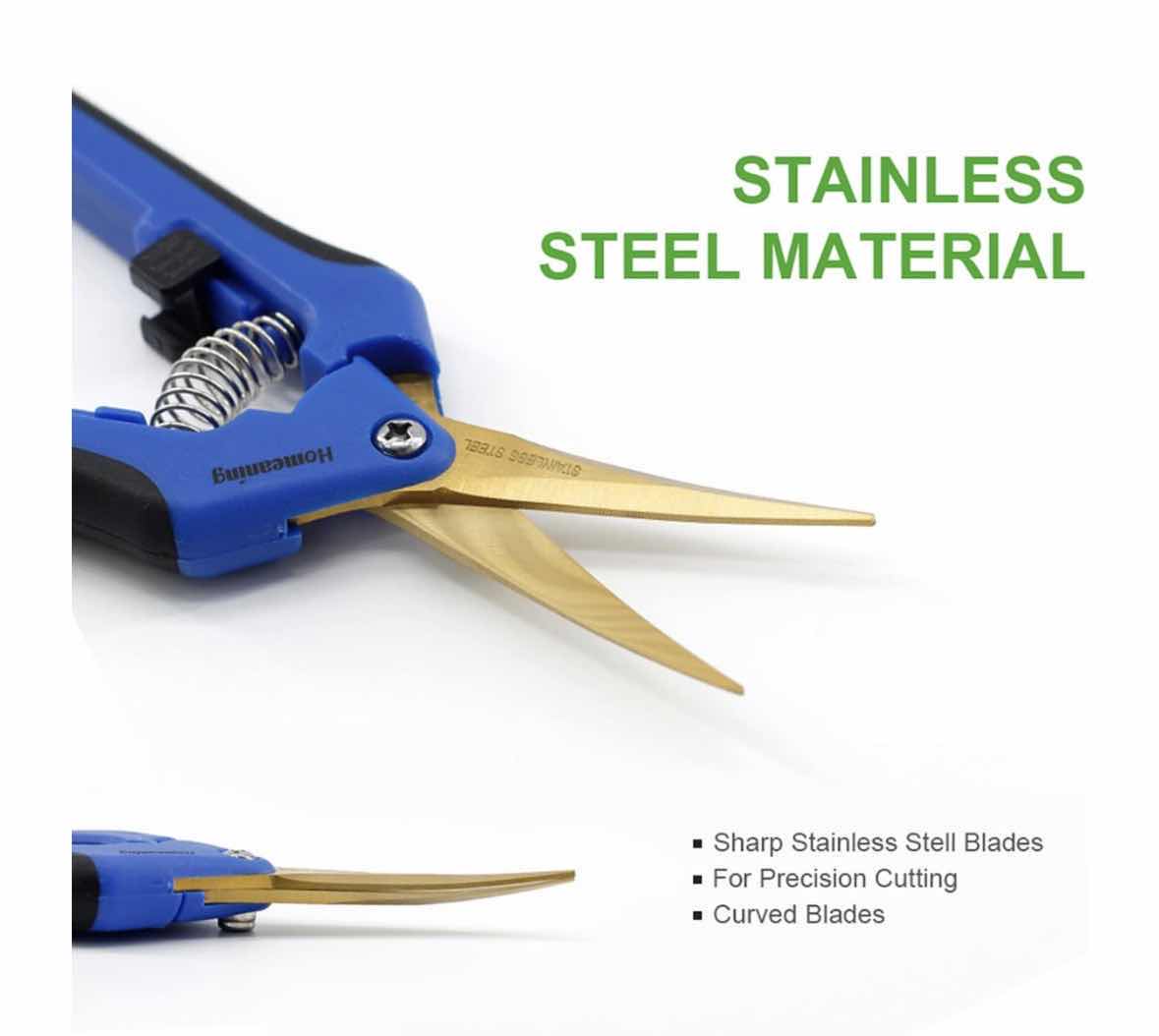 Photo 1 of HOMEANING 5-PACK STAINLESS STEEL PRECISION PRUNER W CURVED BLADE