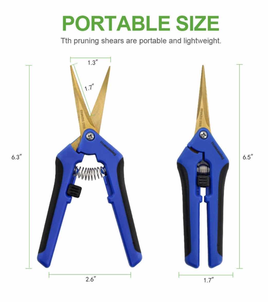 Photo 1 of HOMEANING 5-PACK STAINLESS STEEL PRECISION PRUNER W CURVED BLADE