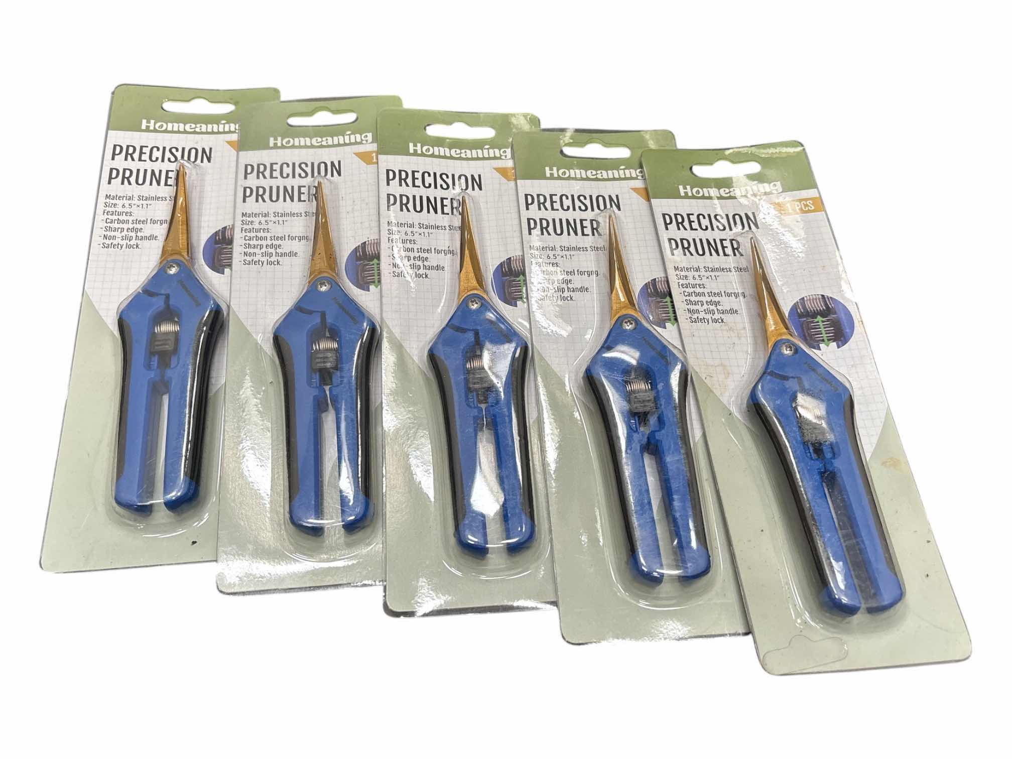 Photo 1 of HOMEANING 5-PACK STAINLESS STEEL PRECISION PRUNER W CURVED BLADE