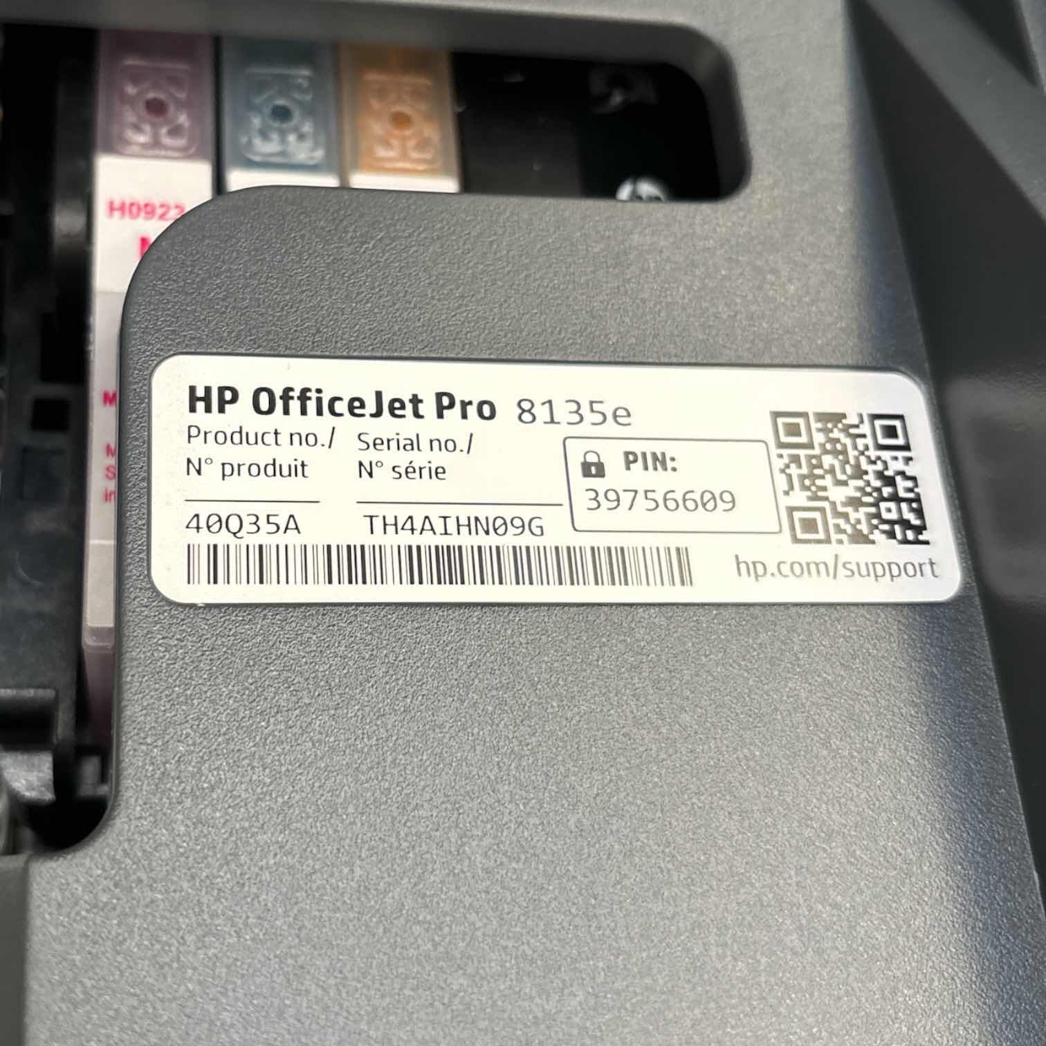 Photo 1 of HP OFFICEJET PRO 8135e WIRELESS ALL-IN-ONE COLOR INKJET PRINTER, SCAN COPY FAX & PRINT (40Q35A)