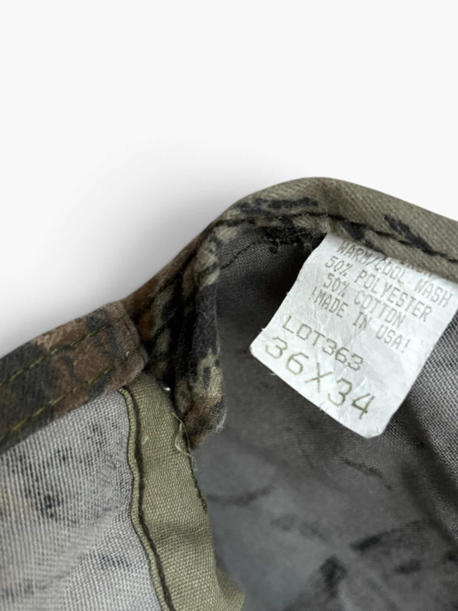 Photo 1 of SPARTAN REAL TREE OVERALLS (CAMO, SIZE 36 X 34) & PROPPER PUBLIC SAFETY CARGO PANTS (BLACK, SIZE LARGE/SHORT)