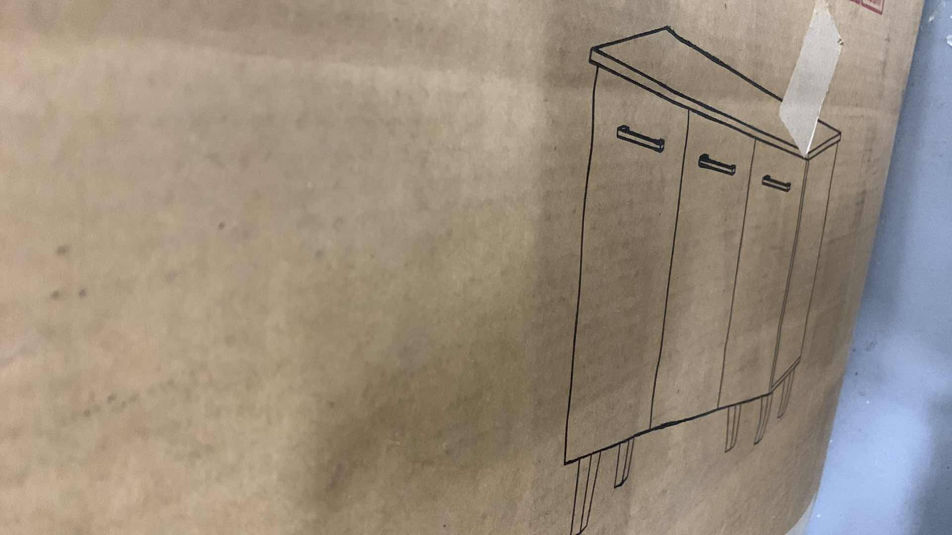 Photo 1 of EMILIA MID CENTURY MODERN FINISHED FIBERBOARD CABINET