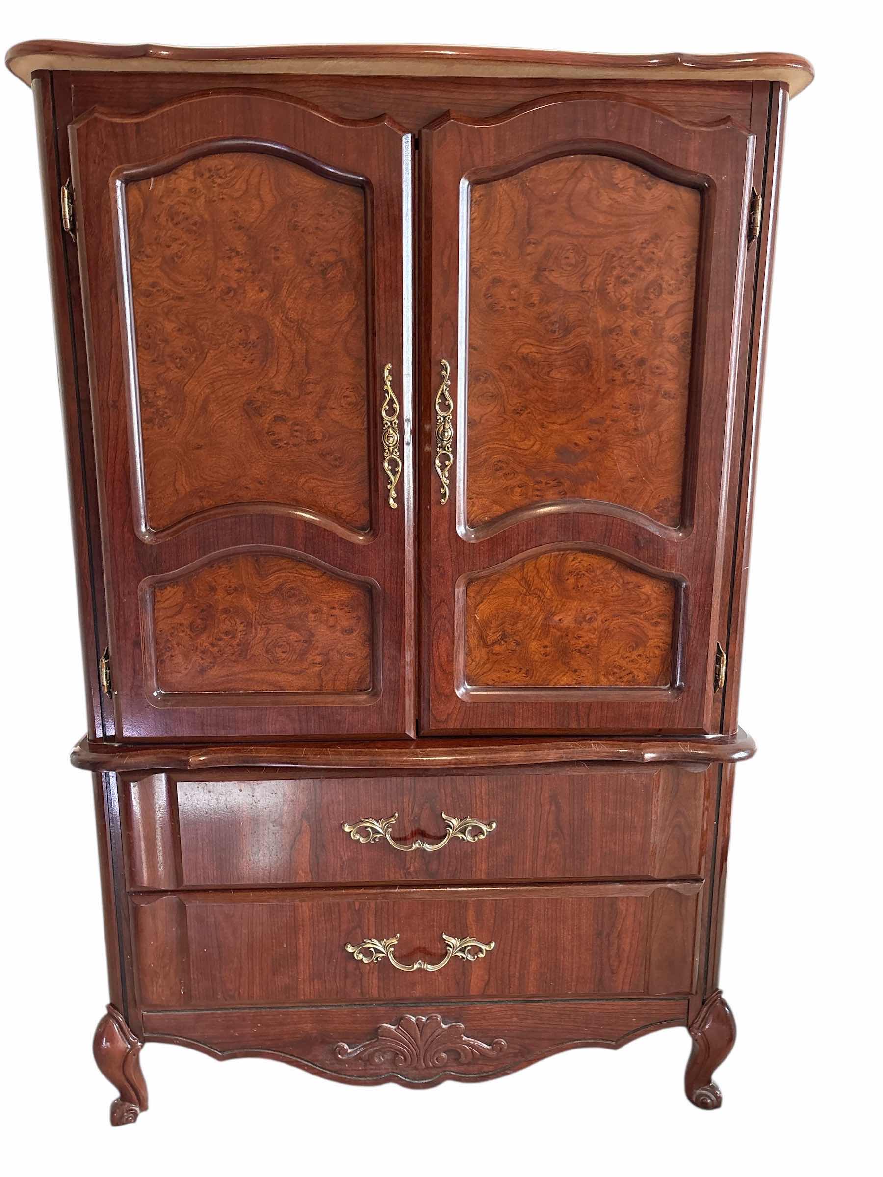 Photo 1 of BASSETT FURNITURE CHALON CHERRY COLLECTION FRENCH PROVINCIAL CHEST 35”X18”H54.5”