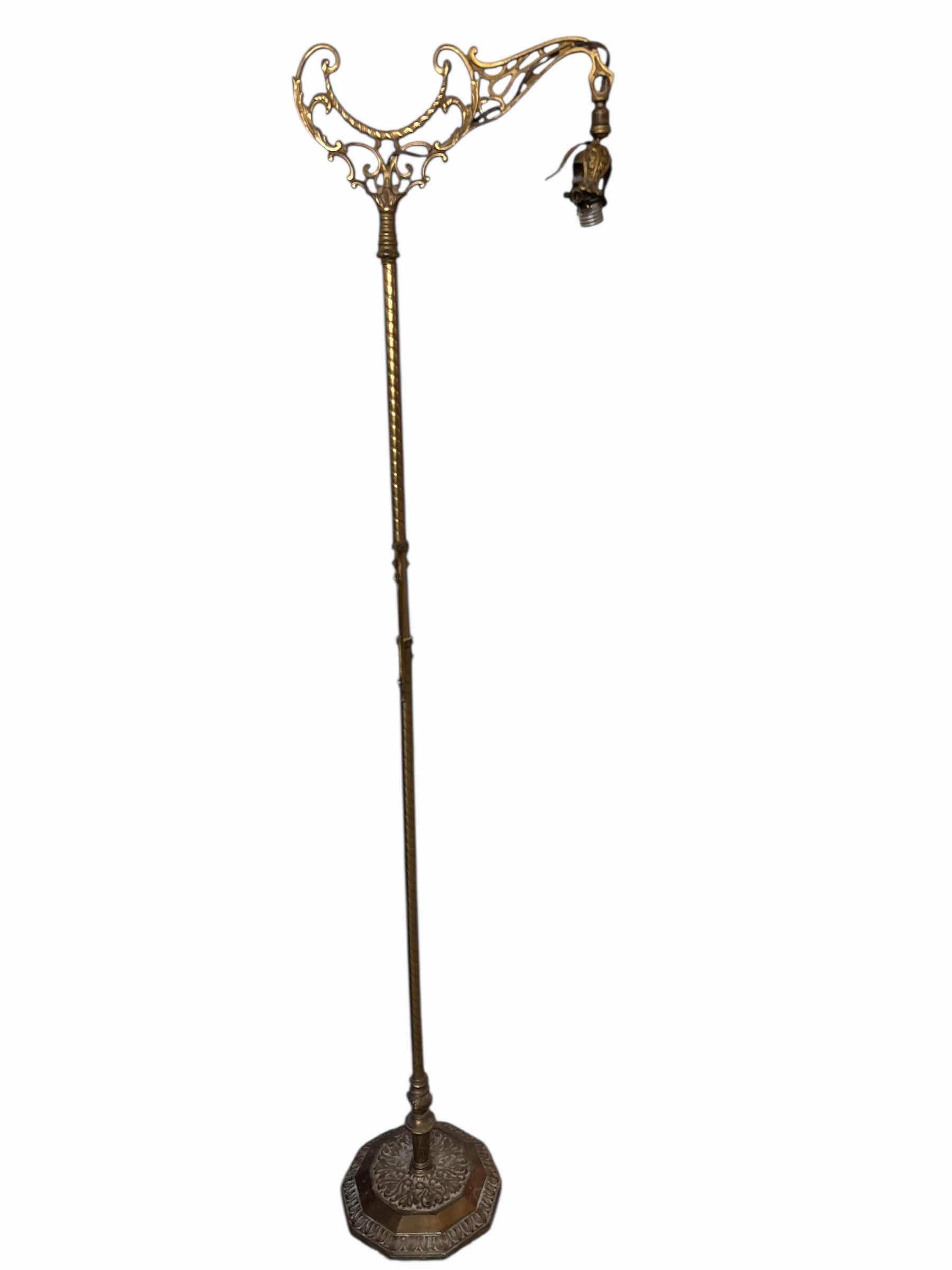 Photo 1 of ANTIQUE ART NOUVEAU FLOOR LAMP H58”