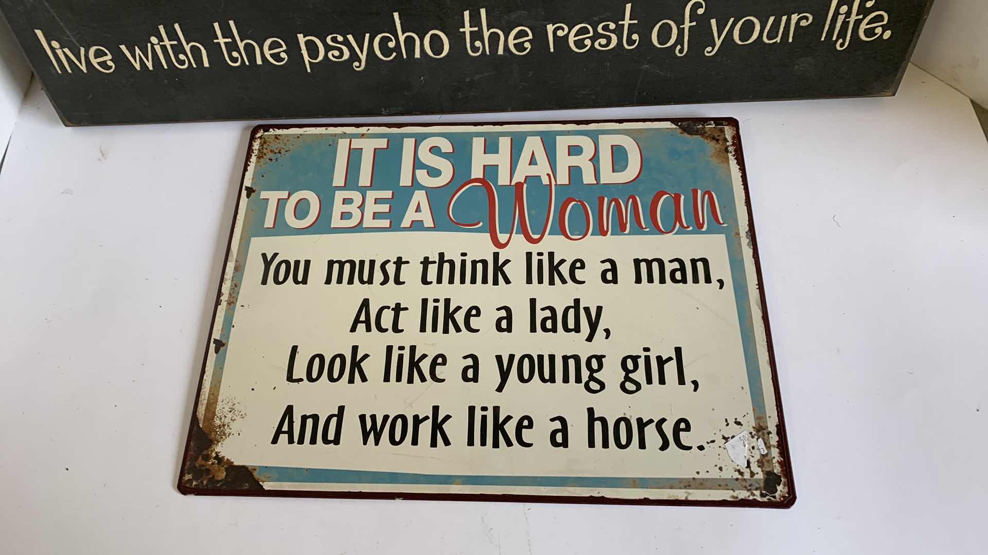 Photo 1 of 2 NOVELTY SIGNS