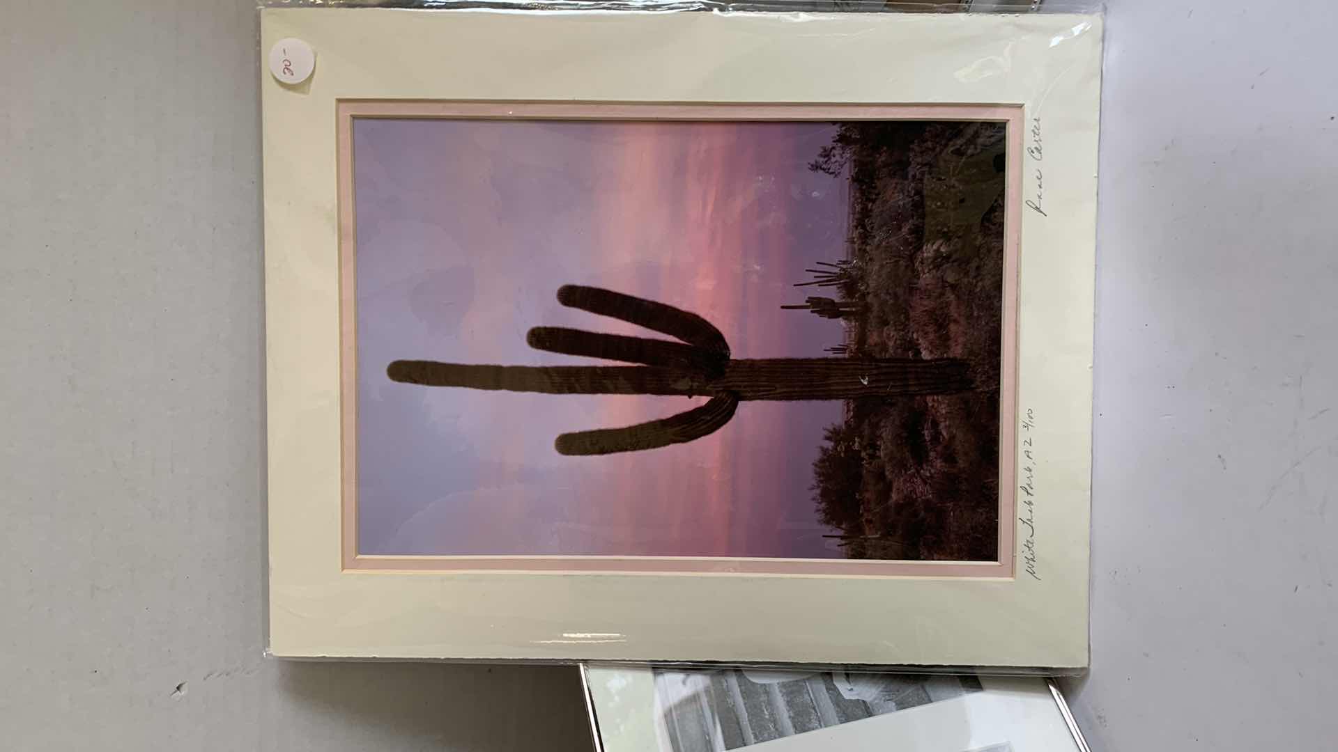 Photo 1 of 2 PICTURE FRAMES AND A FRAMED SIGNED PICTURE