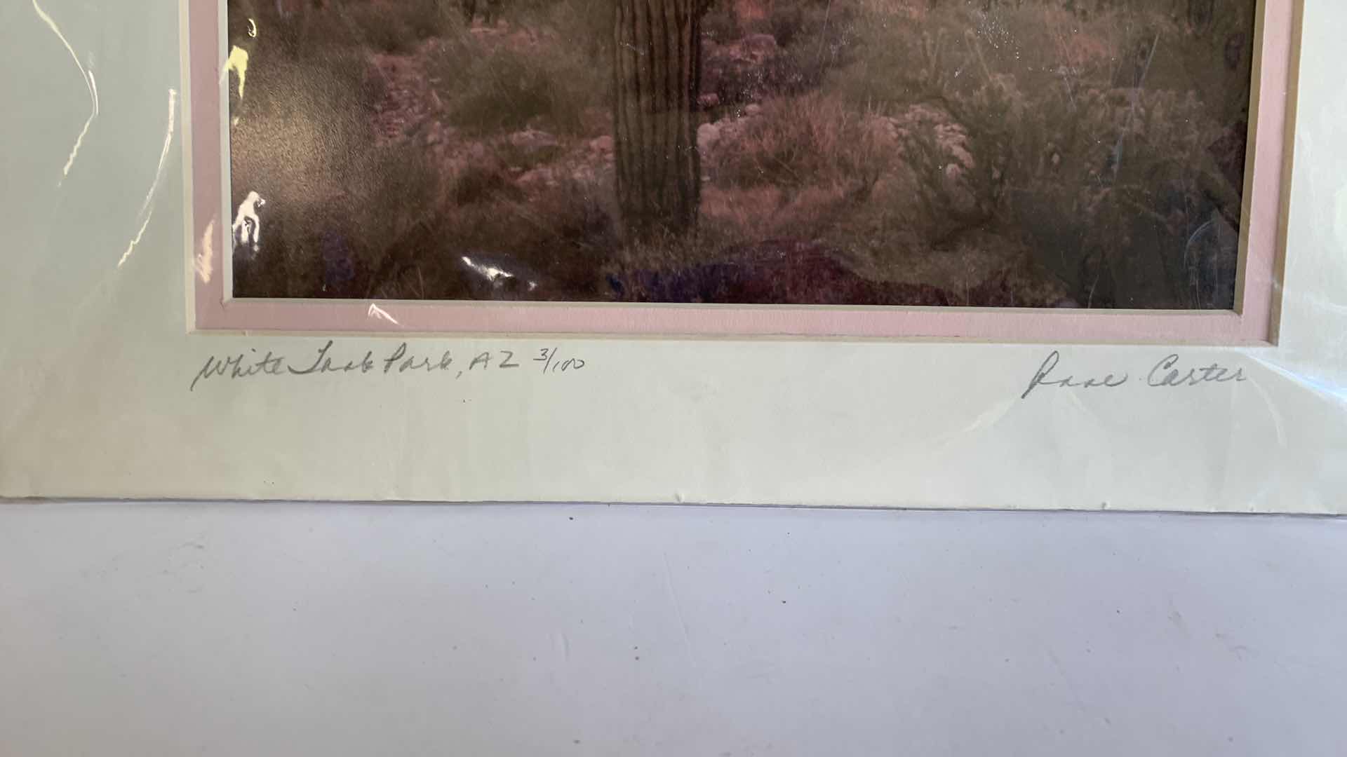 Photo 1 of 2 PICTURE FRAMES AND A FRAMED SIGNED PICTURE