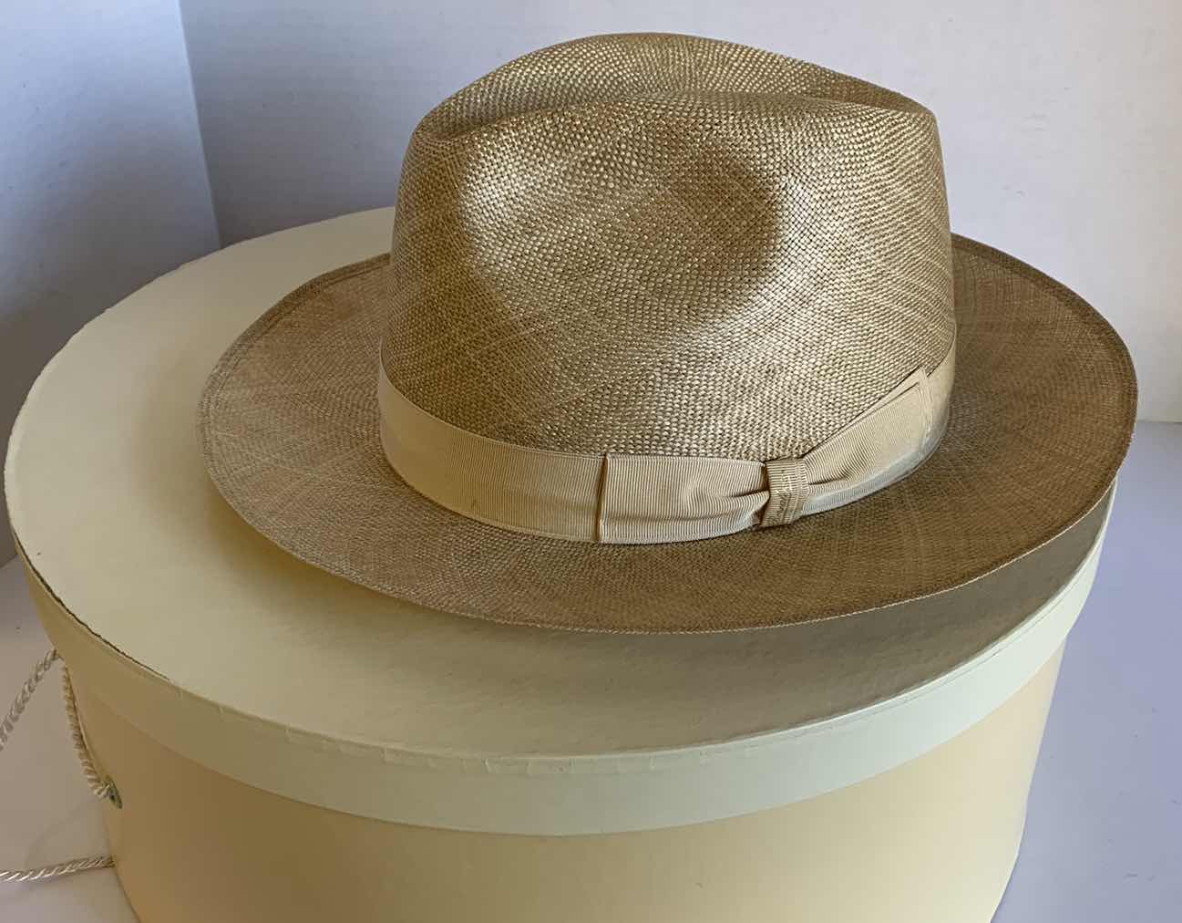 Photo 1 of BORSALINO MENS HAT IN BOX MADE IN ITALY SIZE XL