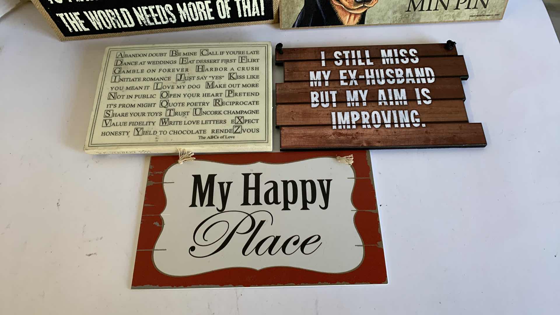 Photo 1 of 5 NOVELTY SIGNS