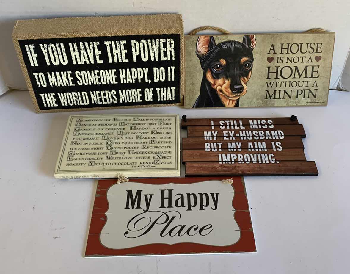 Photo 1 of 5 NOVELTY SIGNS