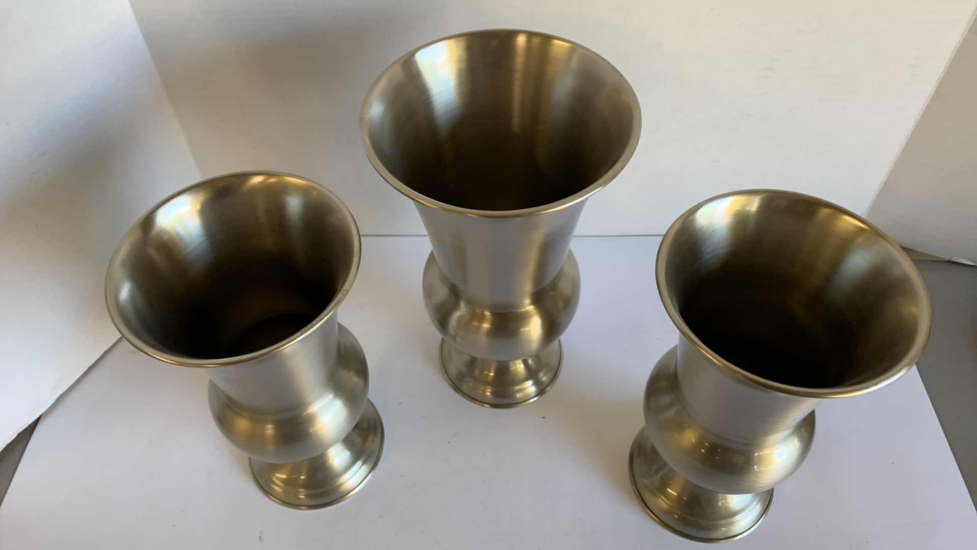 Photo 1 of 3 METAL VASES 11”