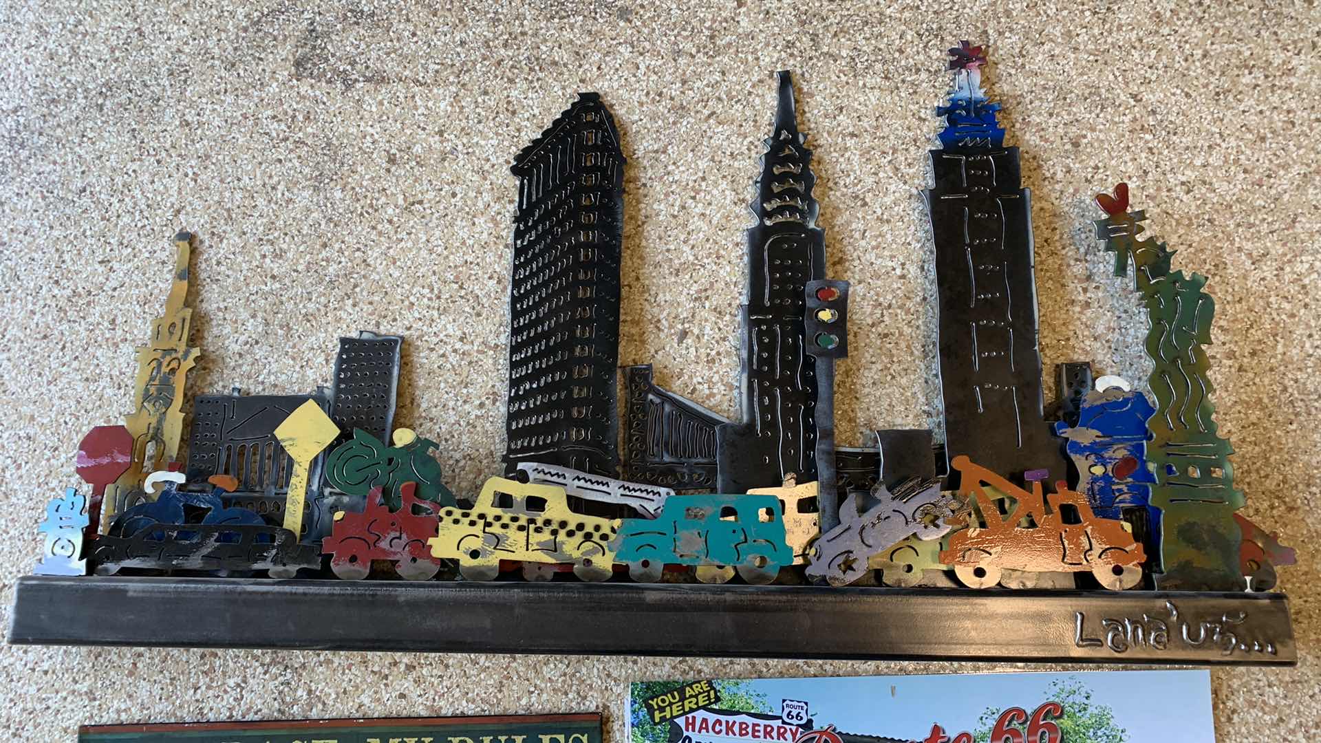 Photo 1 of 3 DIMENSIONAL STEEL ARTWORK 37” X 21”AND NOVELTY SIGNS