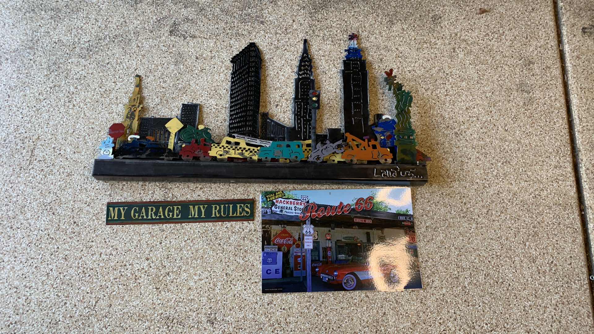 Photo 1 of 3 DIMENSIONAL STEEL ARTWORK 37” X 21”AND NOVELTY SIGNS