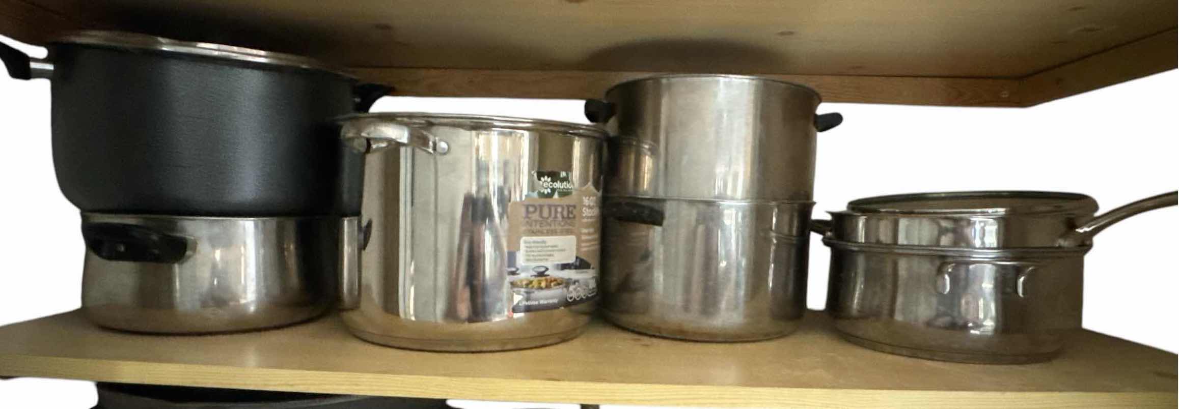 Photo 1 of 5 STOCK POTS AND 1 DOUBLE BOILER