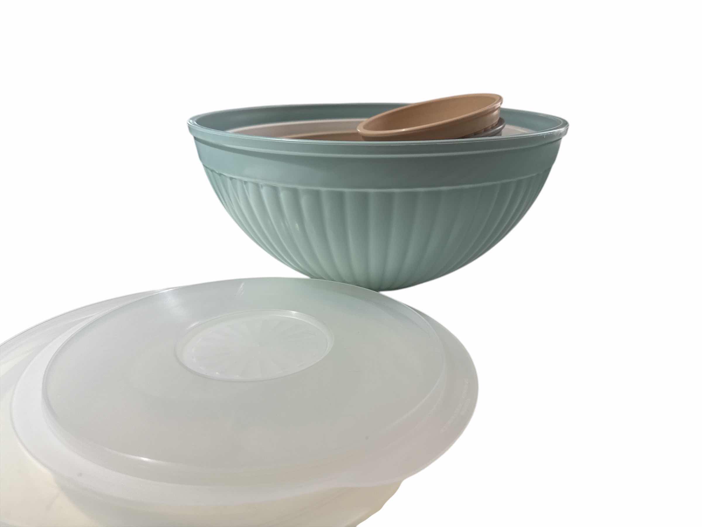 Photo 1 of 2 SETS OF NESTING BOWLS WITH LIDS