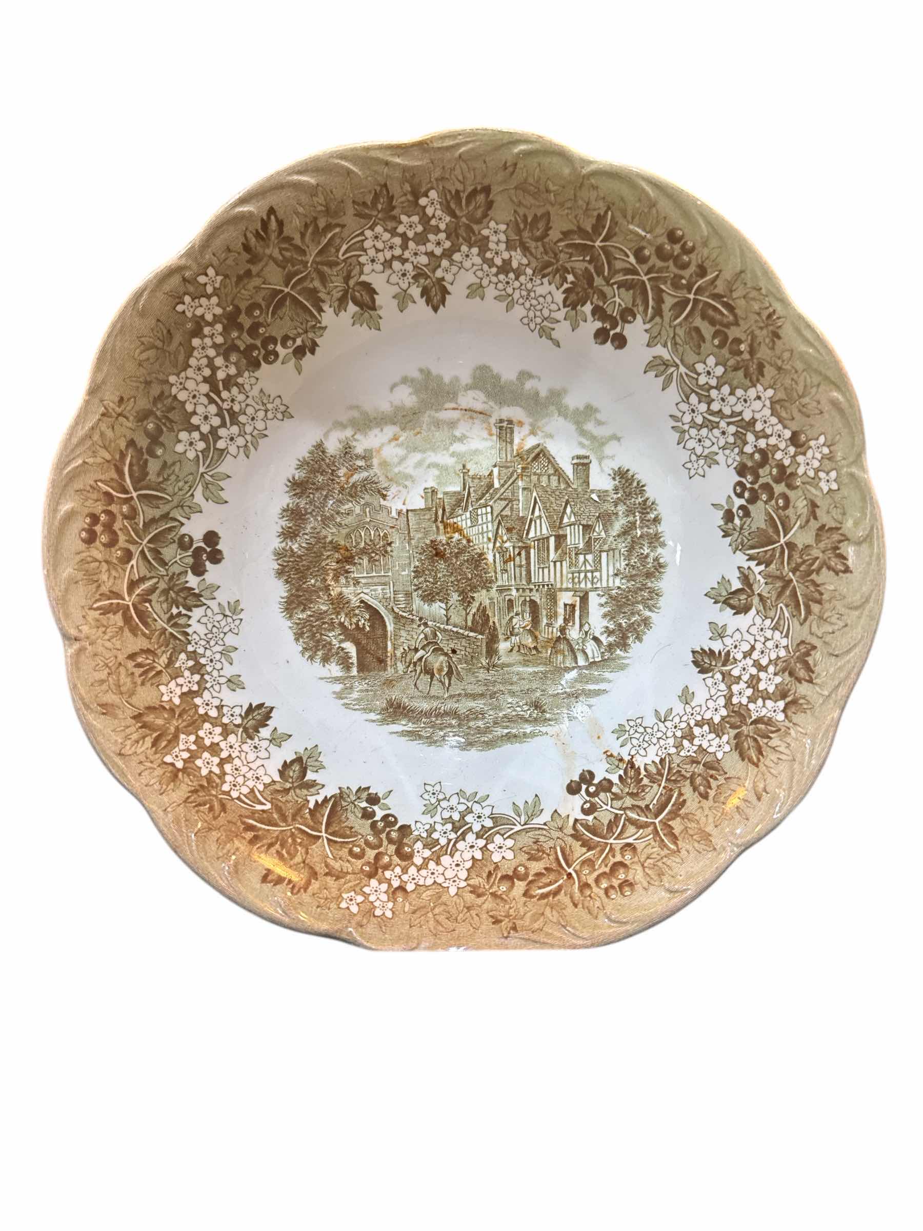 Photo 1 of WEDGEWOOD 14th CENTURY HIGHAM MOTE RICHARD’S LT BRACKENBURY ROAD FROM HERE IN 1485 TO THE BATTLE OF BOSWORTH IRONSTONE DISHWASHER SAFE PLATTER & BOWL