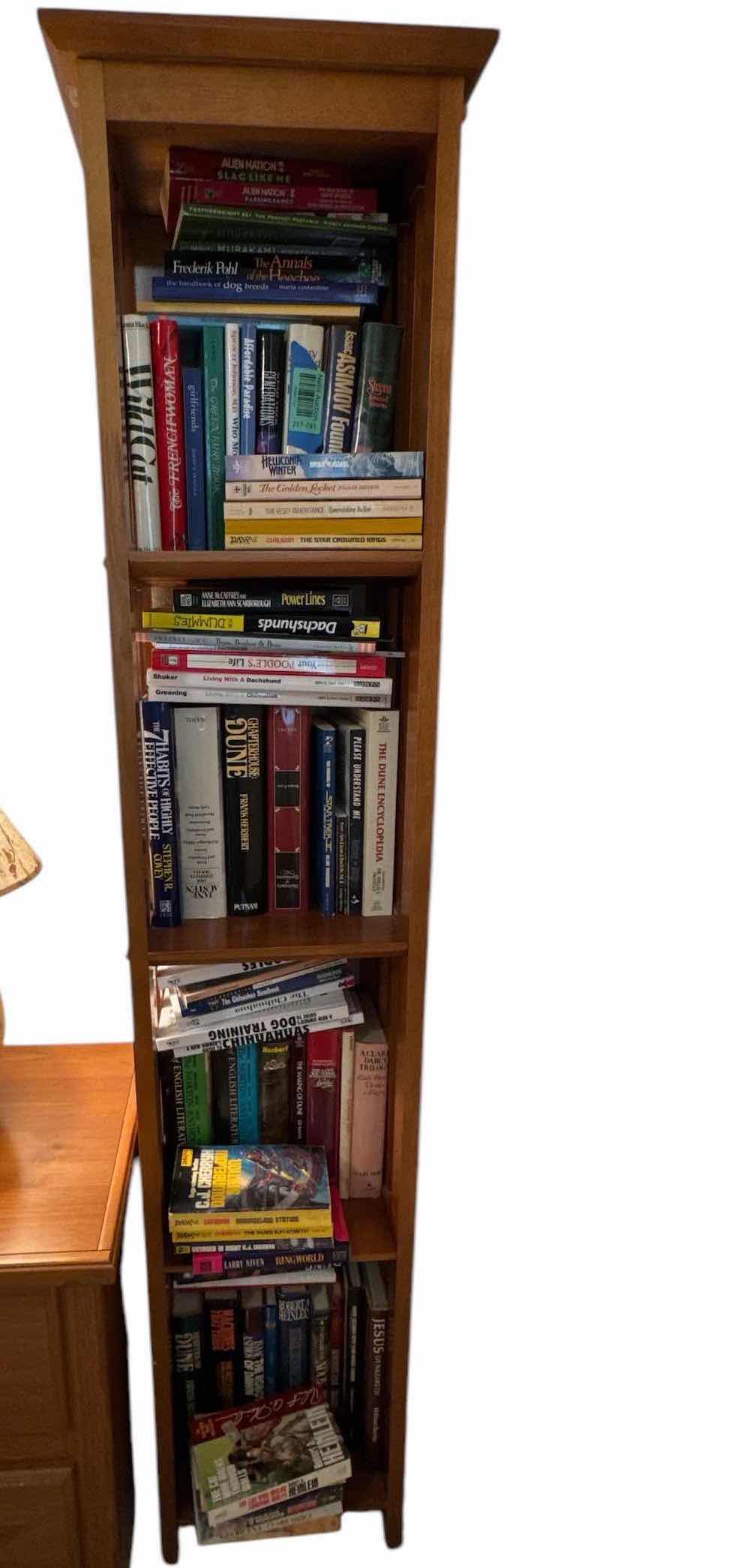 Photo 1 of PINE STAINED BOOKSHELF (BOOKS NOT INCLUDED) 
14” X 12” H63”