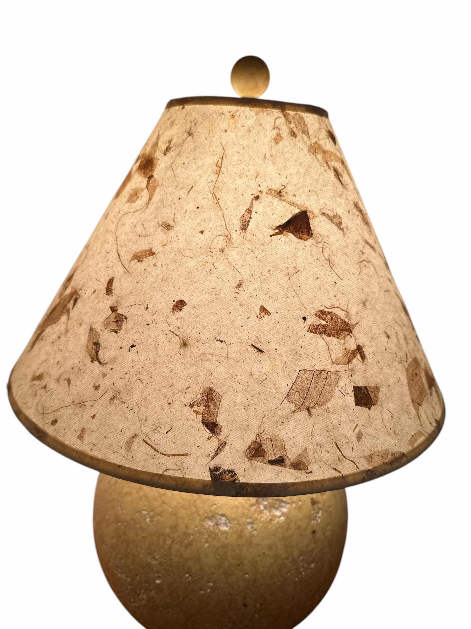 Photo 1 of TABLE LAMP-ROUND BASE WITH SHADE. H 23”