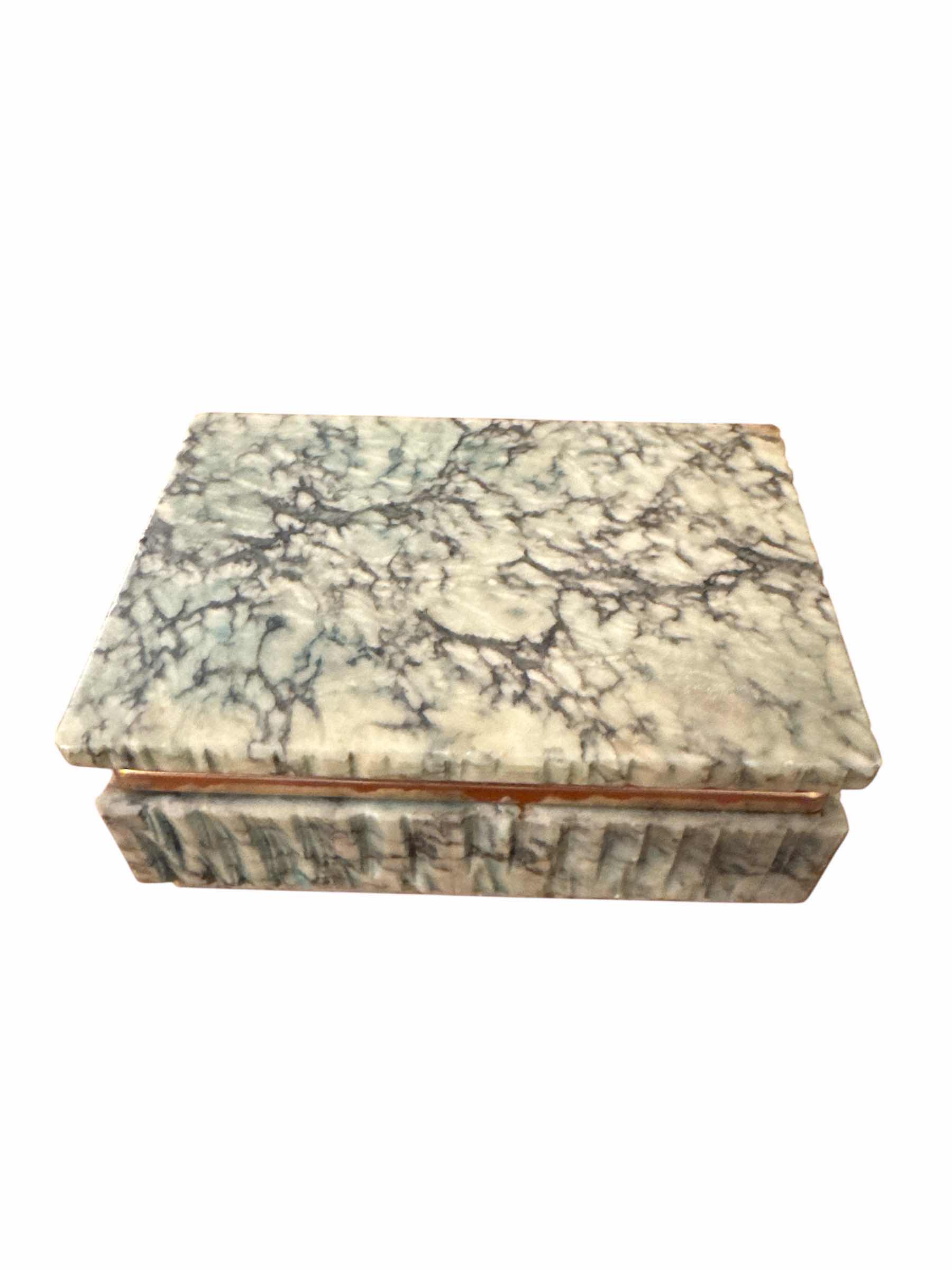 Photo 1 of GENUINE ALABASTER BOX, CARVED IN ITALY