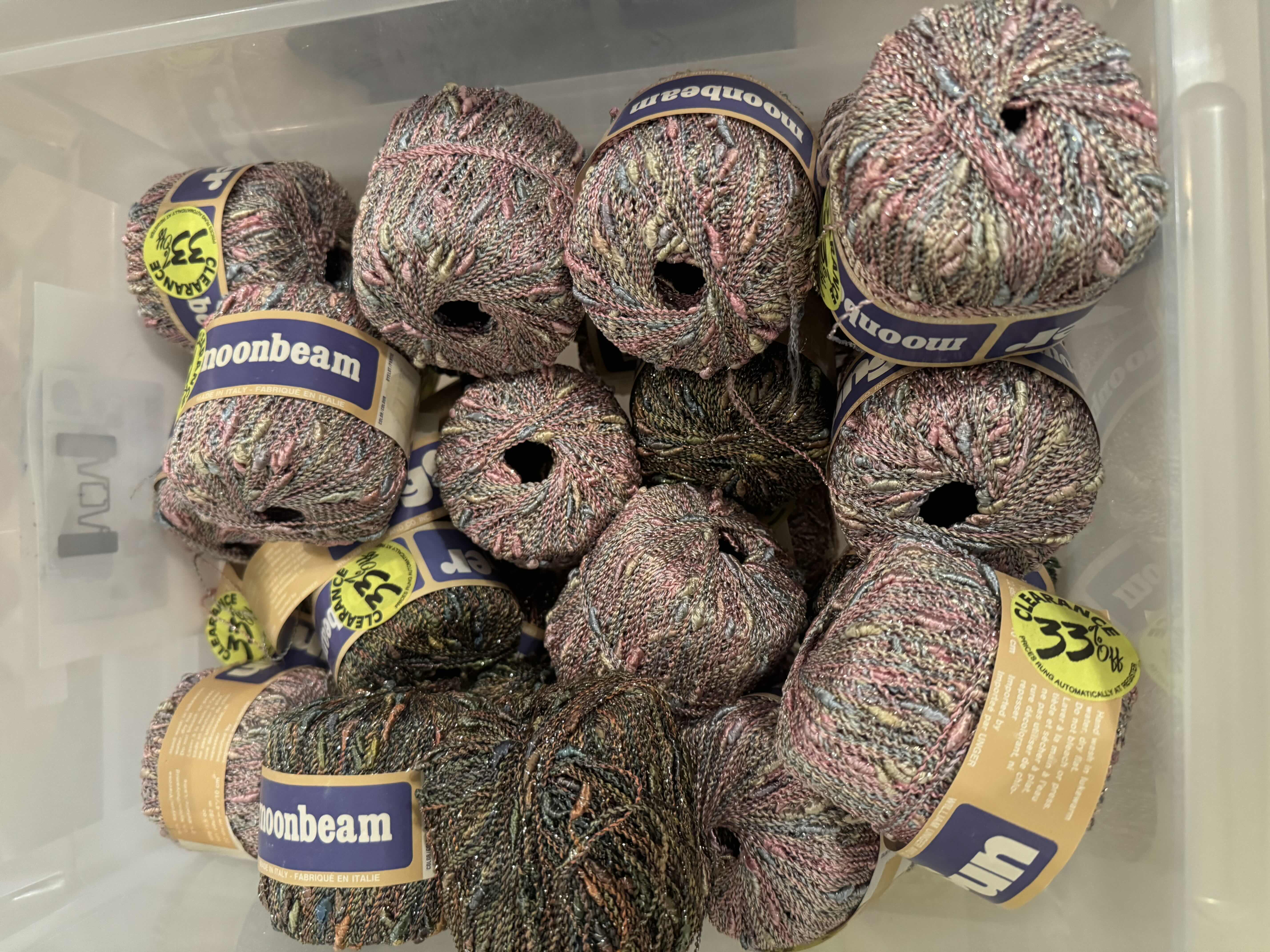 Photo 1 of TOTE OF SPECIALTY YARN/FIBER ART MATERIAL