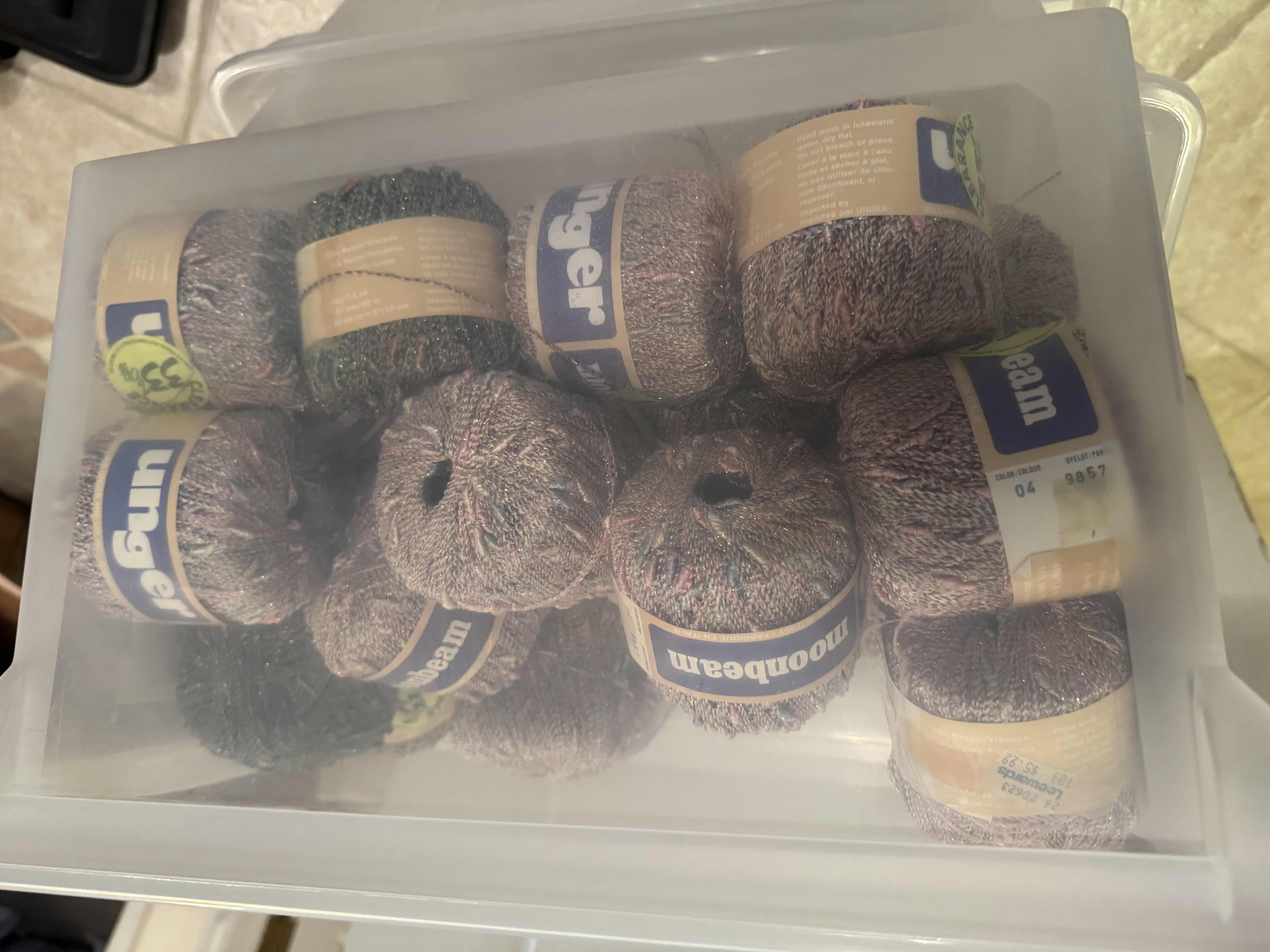 Photo 1 of TOTE OF SPECIALTY YARN/FIBER ART MATERIAL