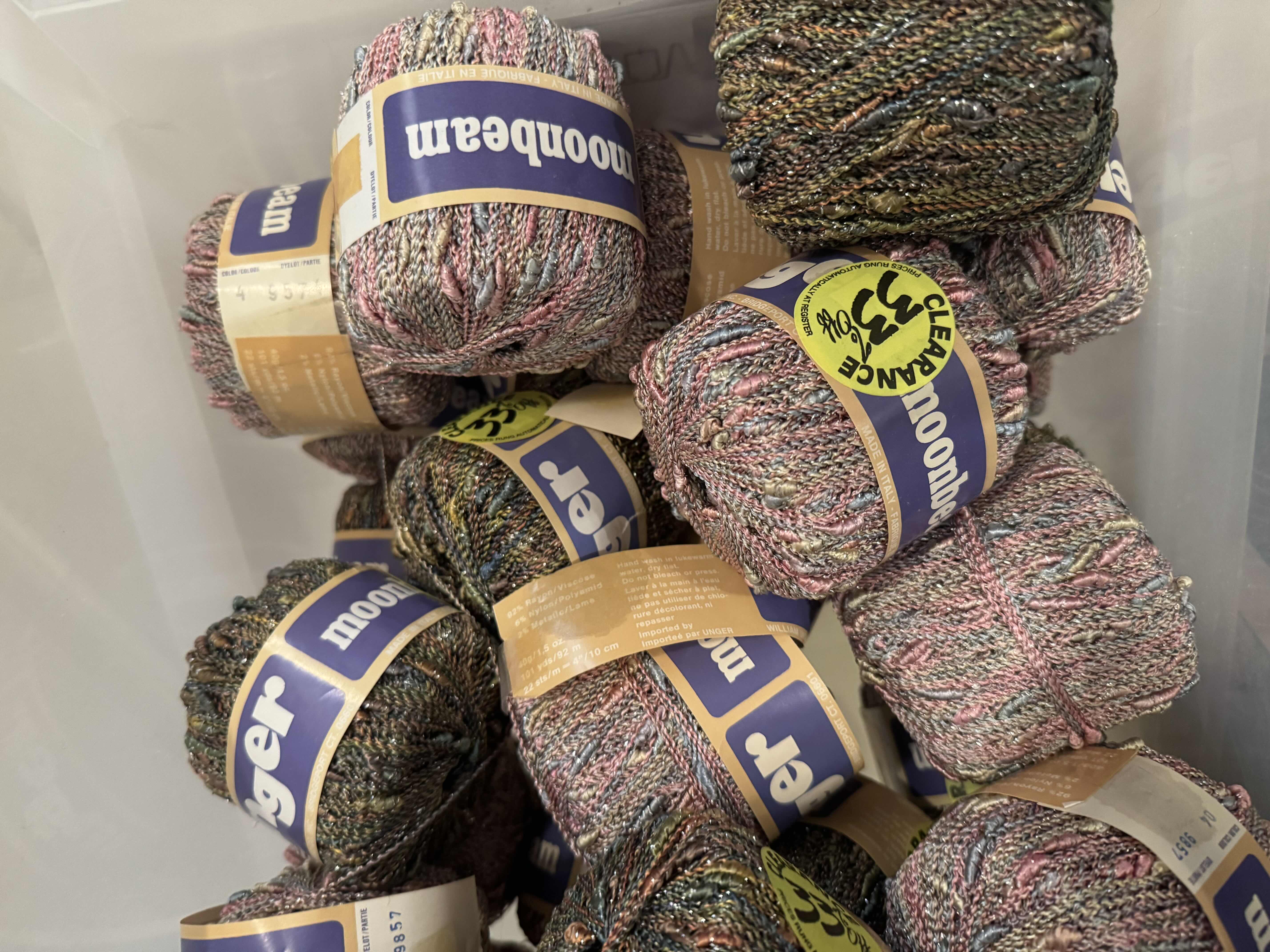 Photo 1 of TOTE OF SPECIALTY YARN/FIBER ART MATERIAL