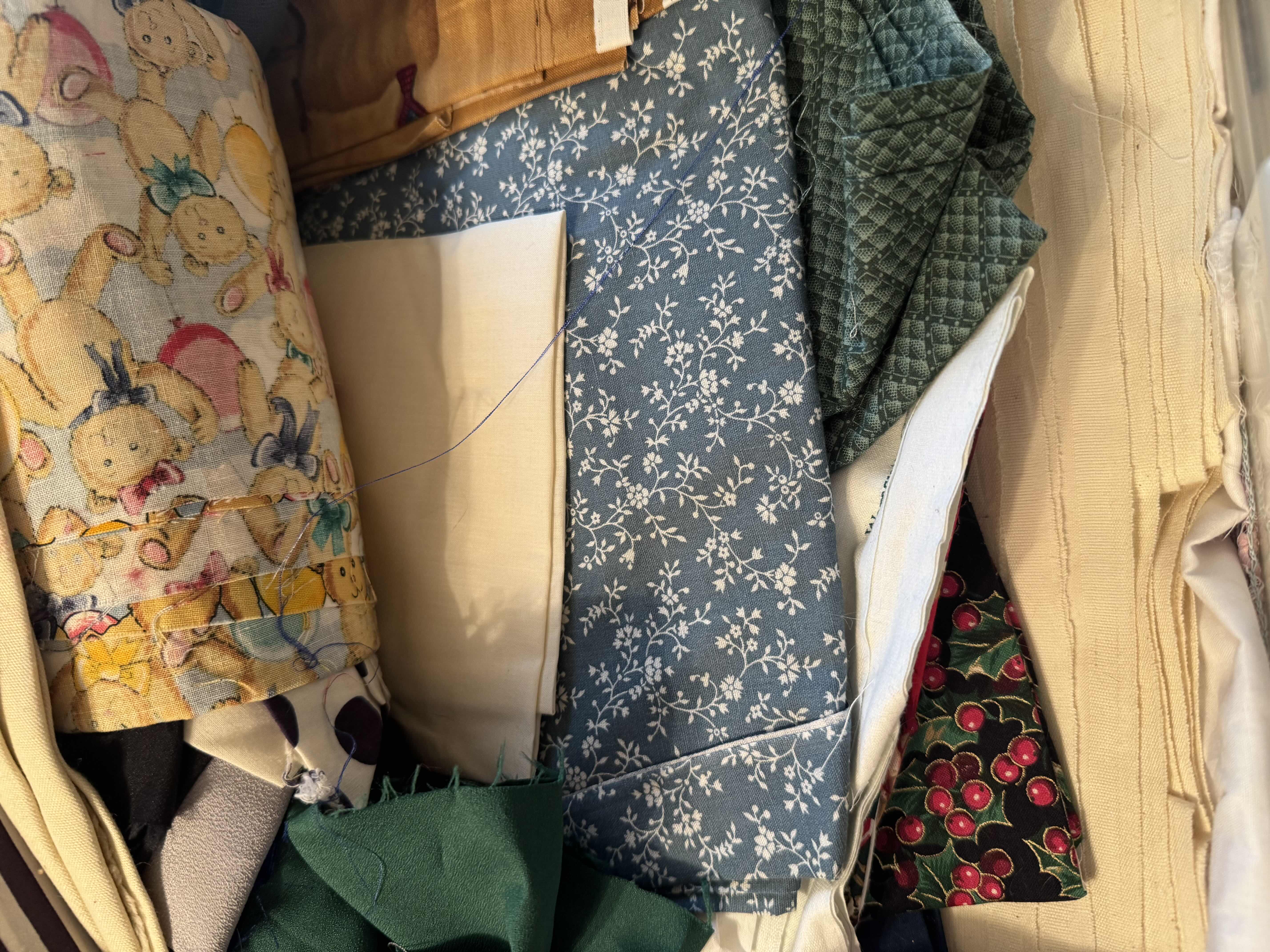 Photo 1 of TOTE OF FABRIC