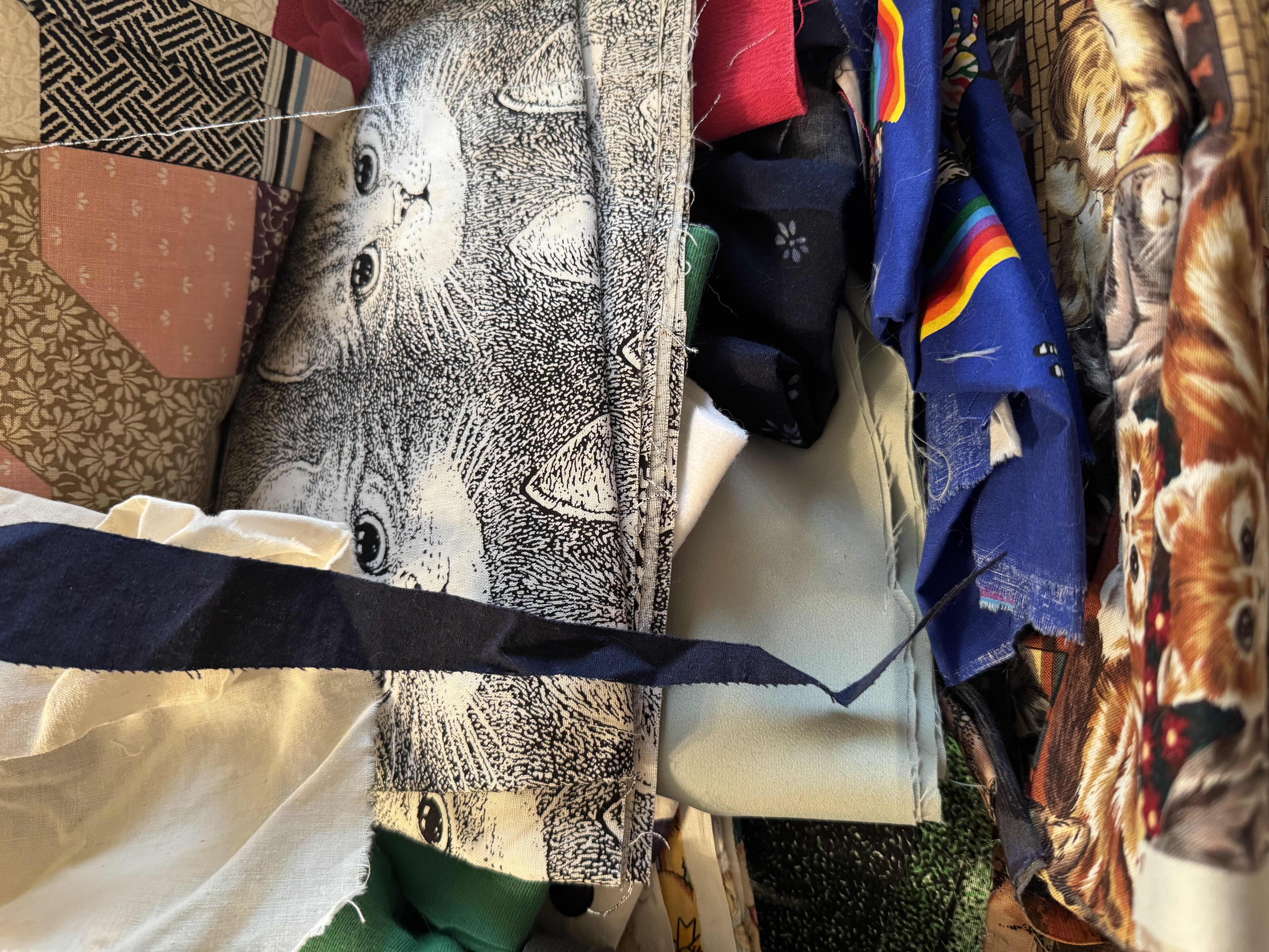 Photo 1 of TOTE OF FABRIC