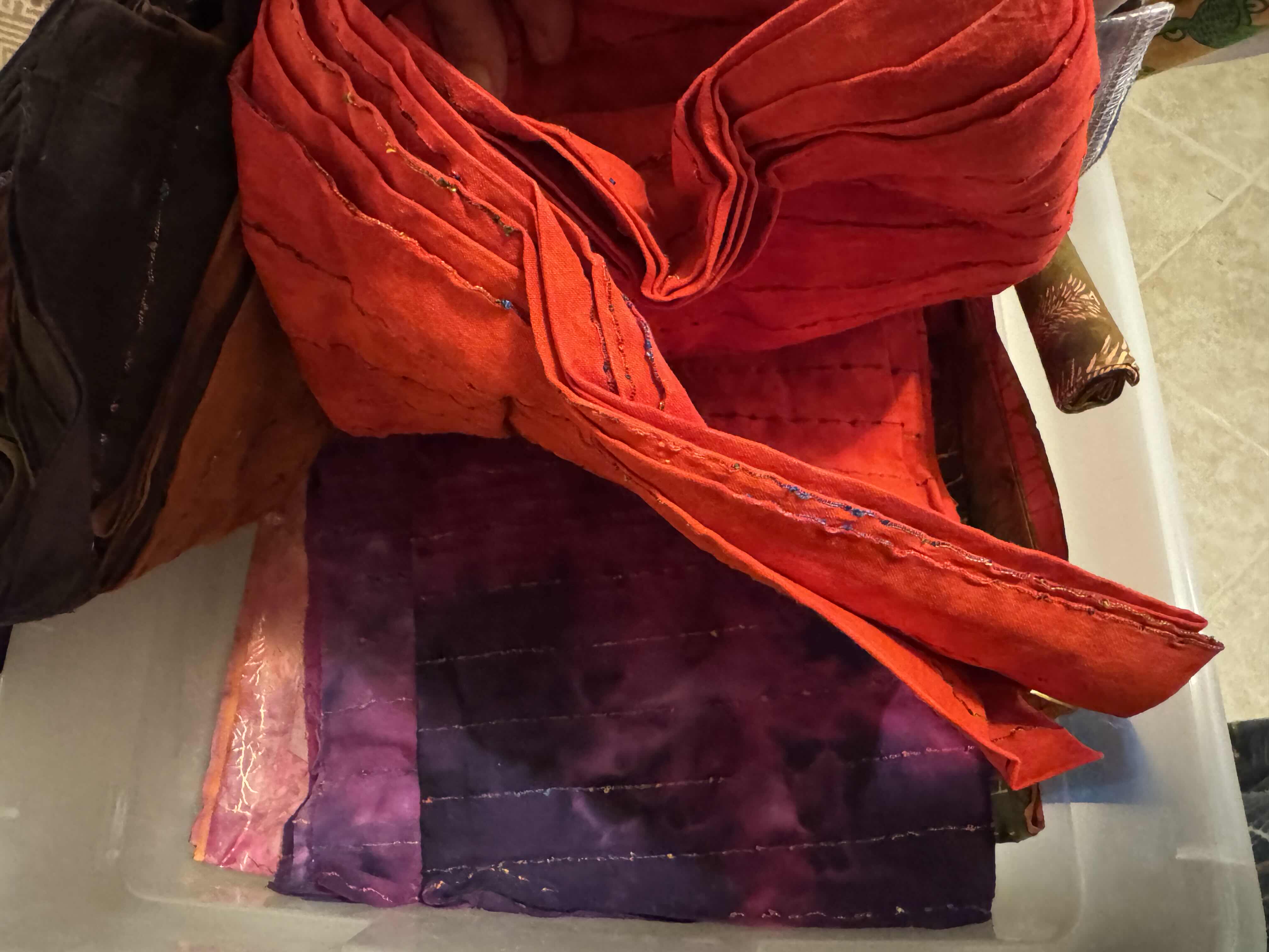 Photo 1 of TOTE OF FABRIC