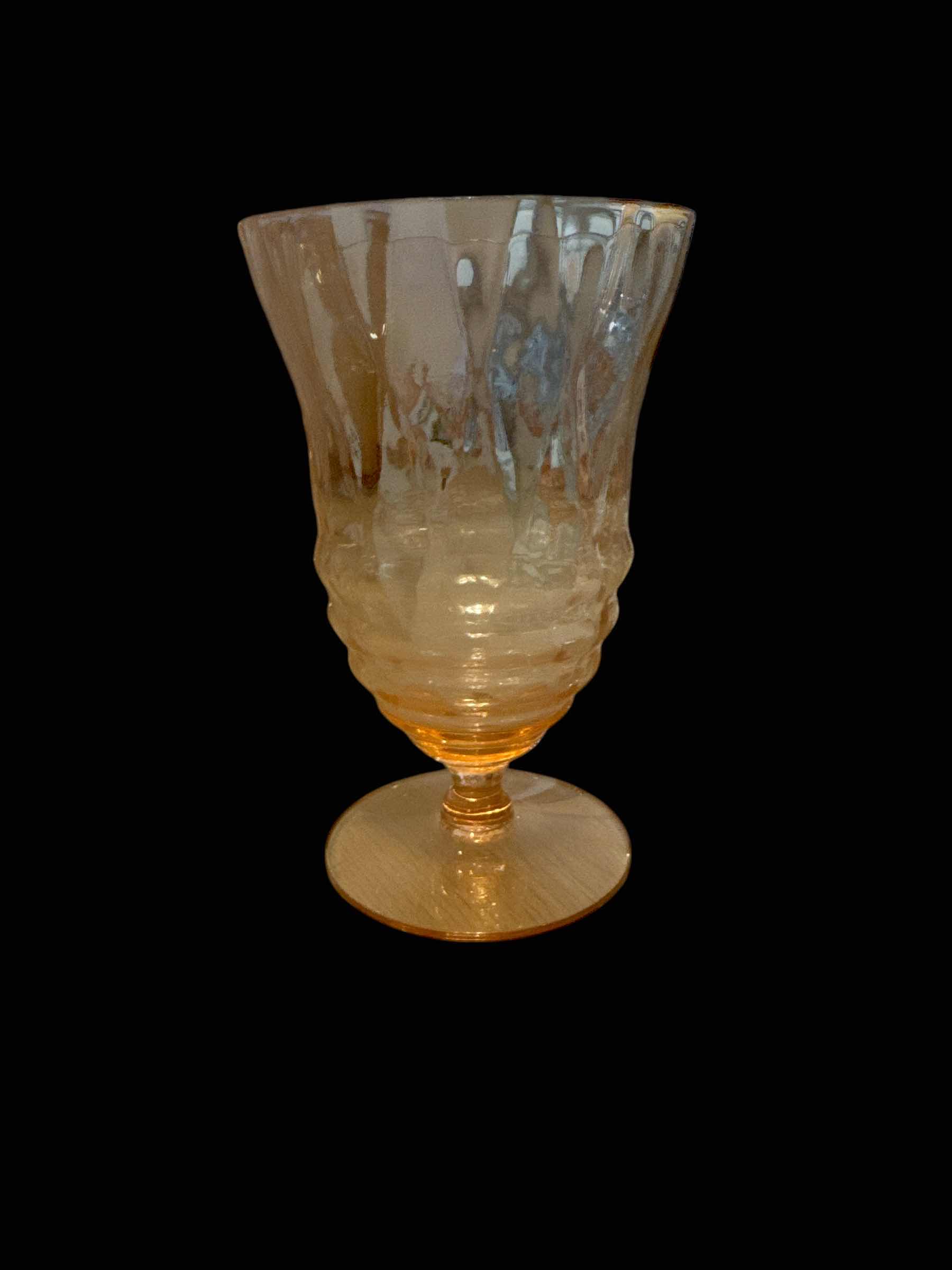 Photo 1 of 6 PINK DEPRESSION GLASSES IN ROSALIND SWIRL