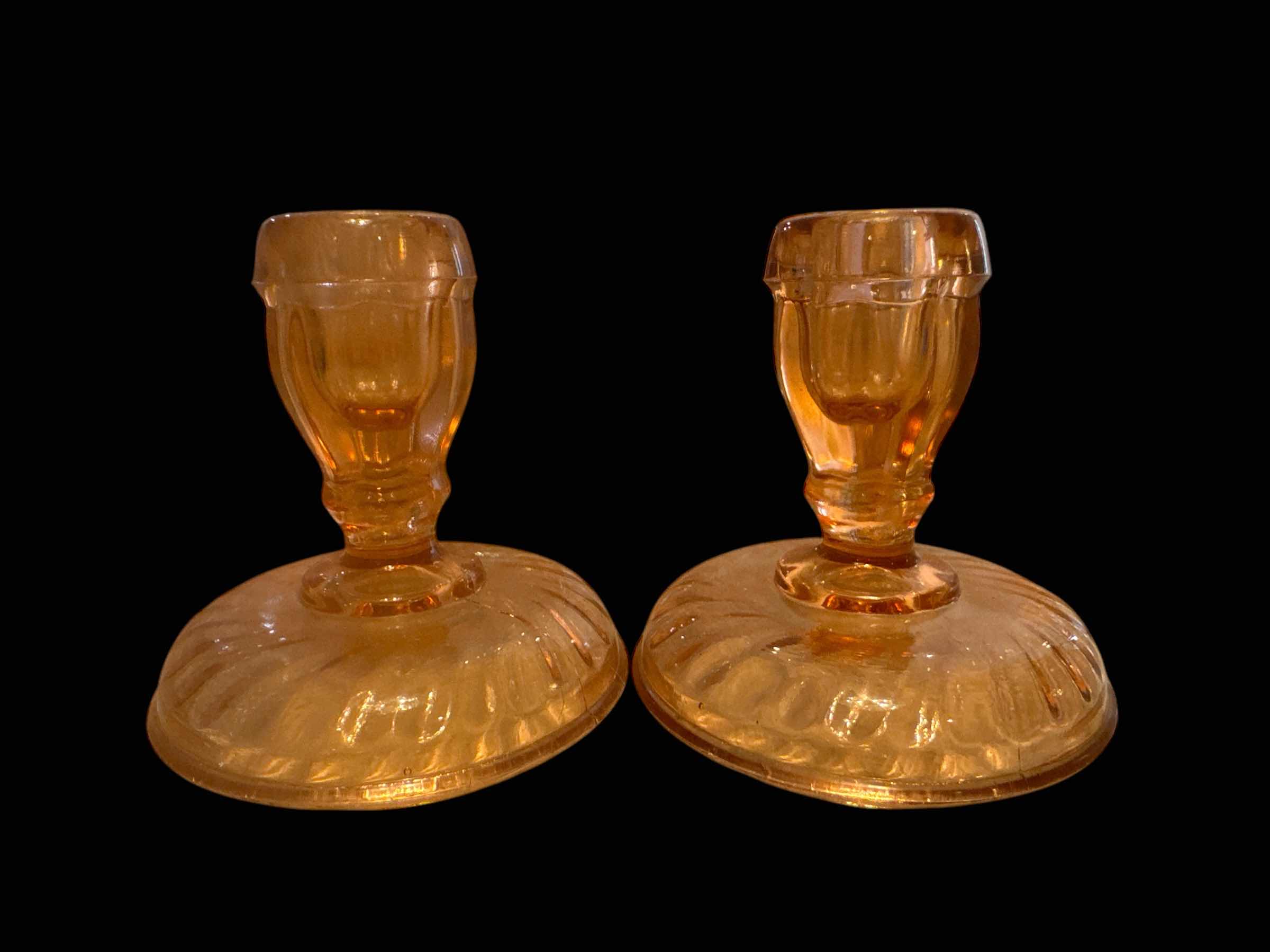 Photo 1 of 6 PIECES OF PINK DEPRESSION GLASS