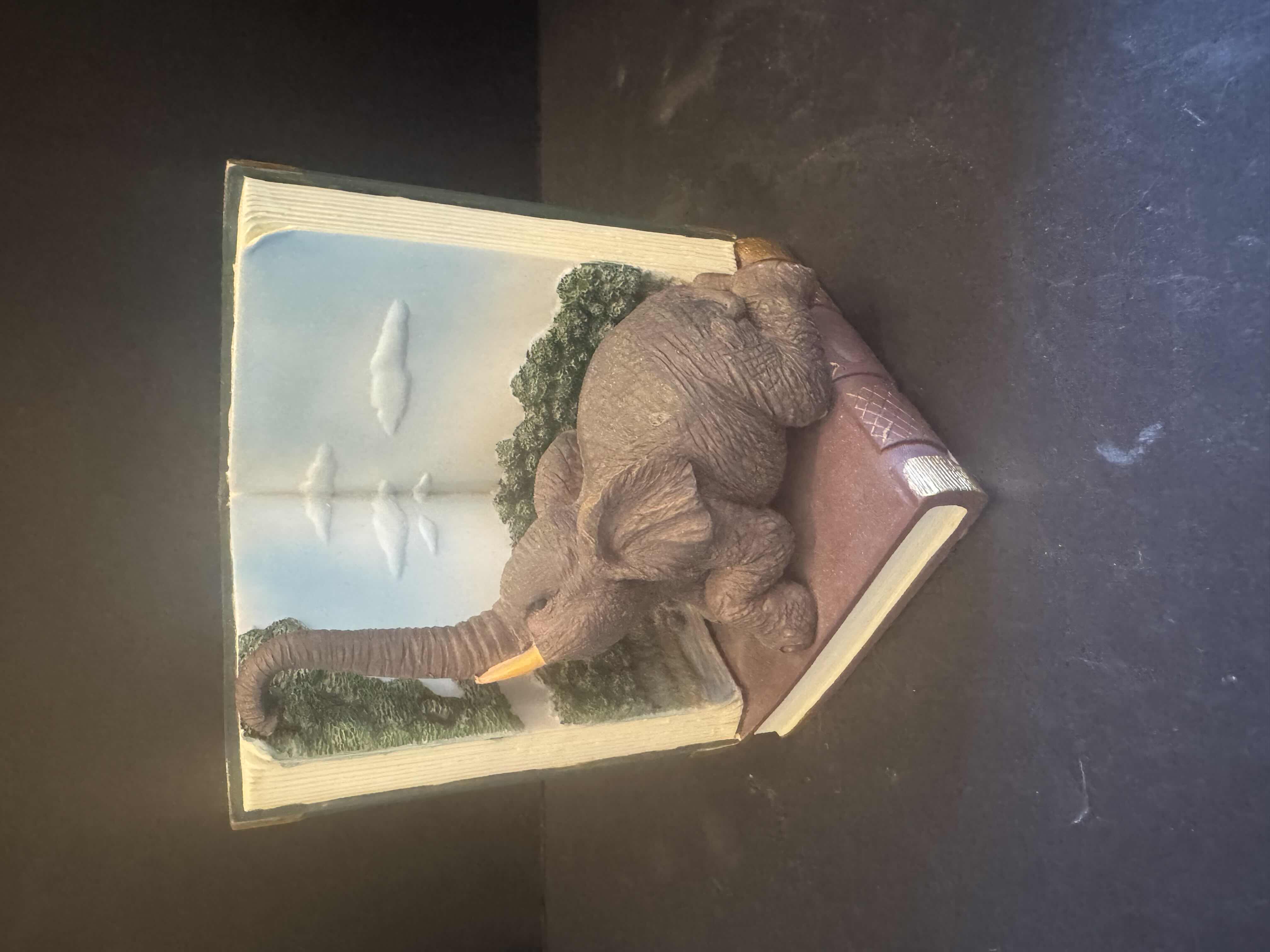 Photo 1 of ELEPHANT DECOR, ELEPHANT TEAPOT, ELEPHANT BOOKEND, ELEPHANT VASE

TEAPOT
10” X H5.5”

BOOKEND
4” X H 5.5”

ELEPHANT VASE
9” X H6”