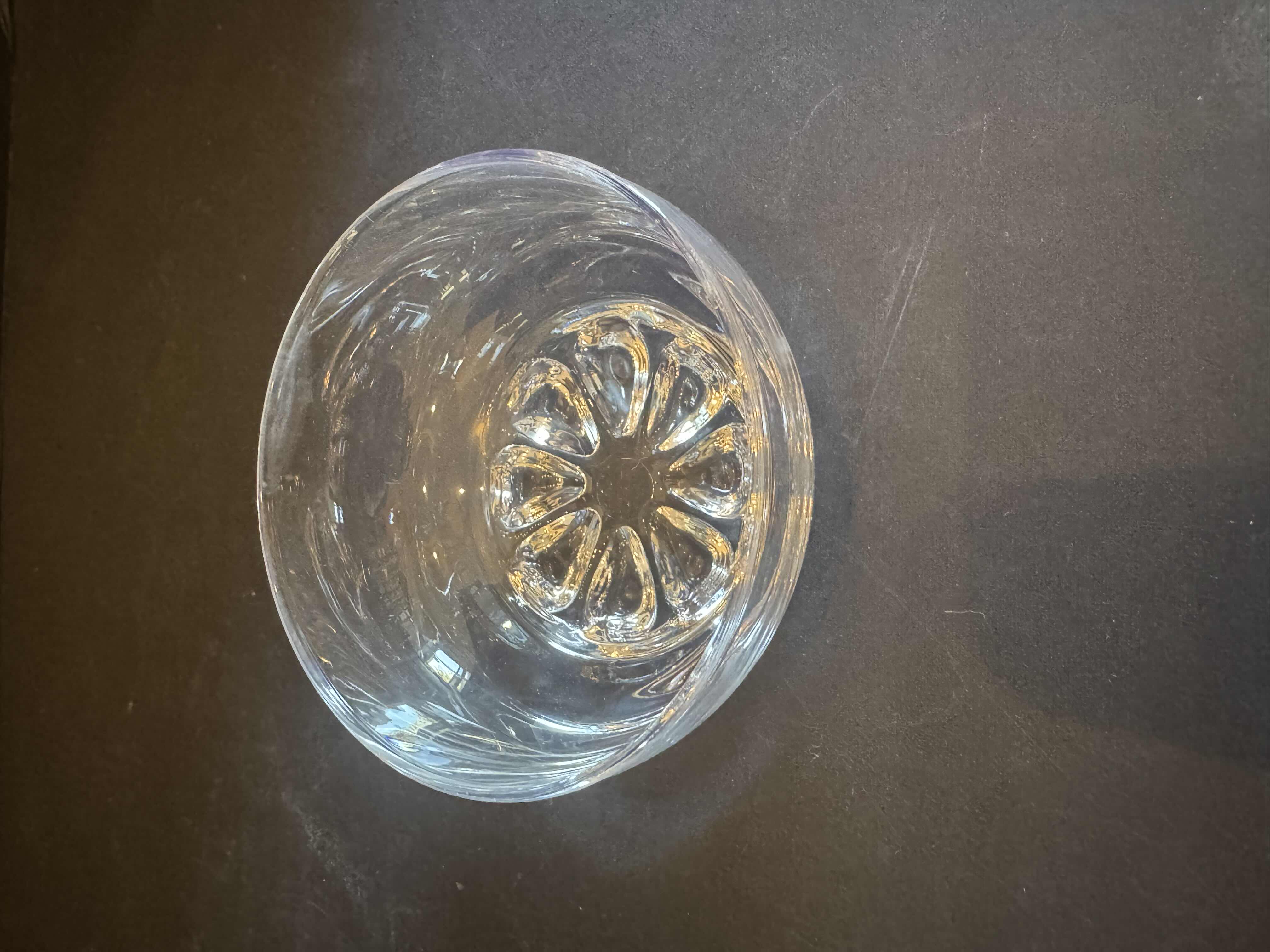 Photo 1 of VINTAGE GLASS DESSERT BOWLS, CLEAR, 5 ITEMS

D4” X H2.5”